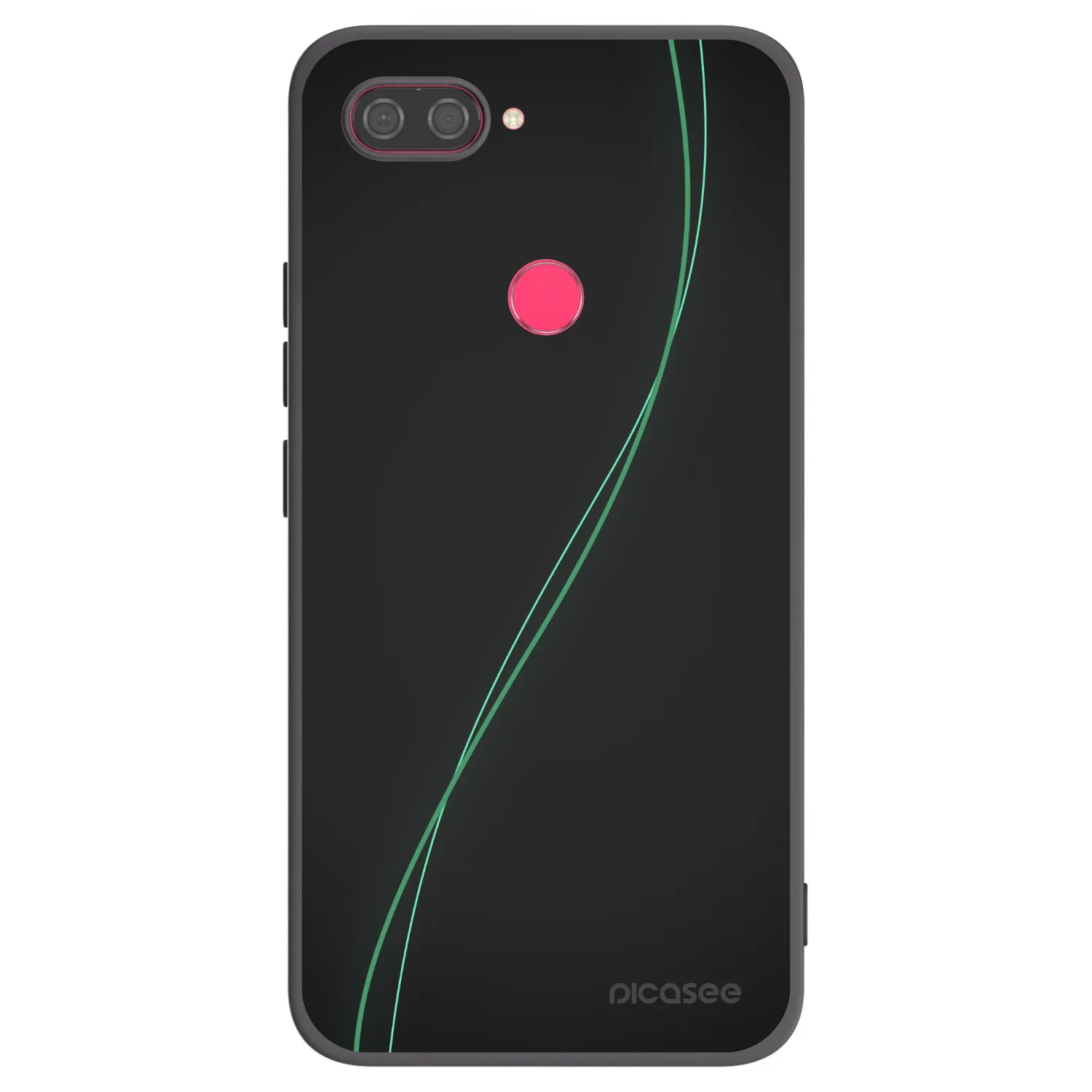 Picasee silikonowe czarne etui na Xiaomi Mi 8 Lite - Be Different