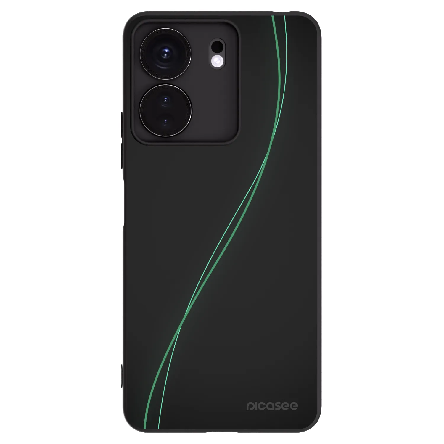 Picasee silikonowe czarne etui na Xiaomi Redmi 13C 4G - Be Different