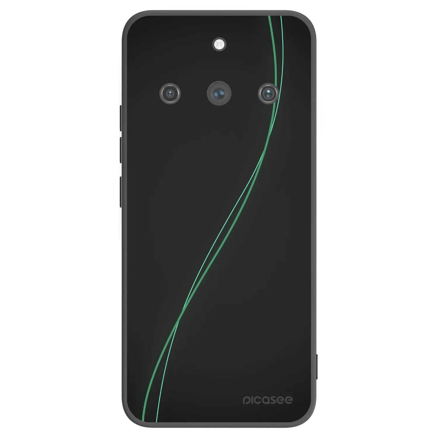 Picasee silikonowe czarne etui na Realme 11 Pro+ - Be Different