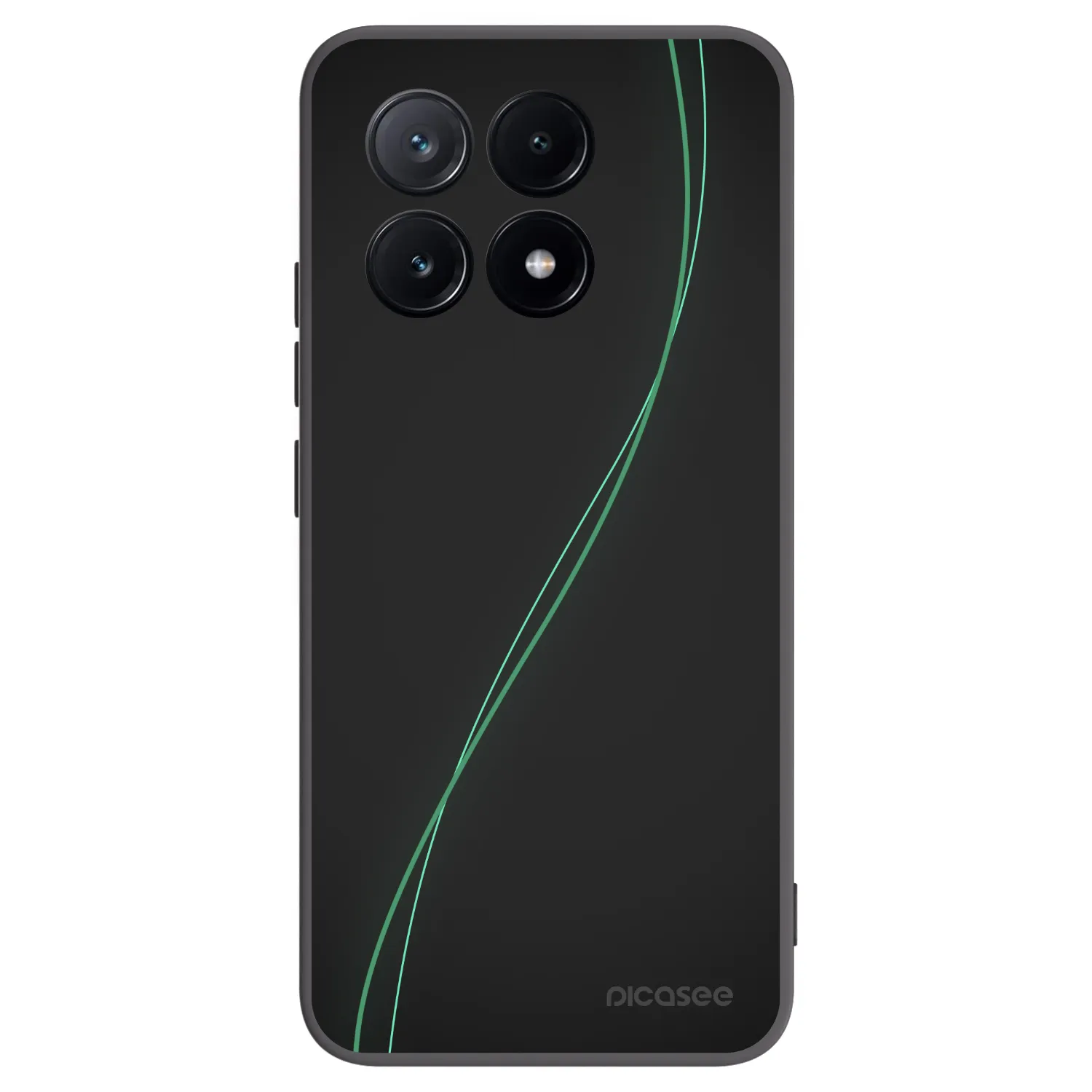 Picasee silikonowe czarne etui na Xiaomi Poco X6 Pro - Be Different