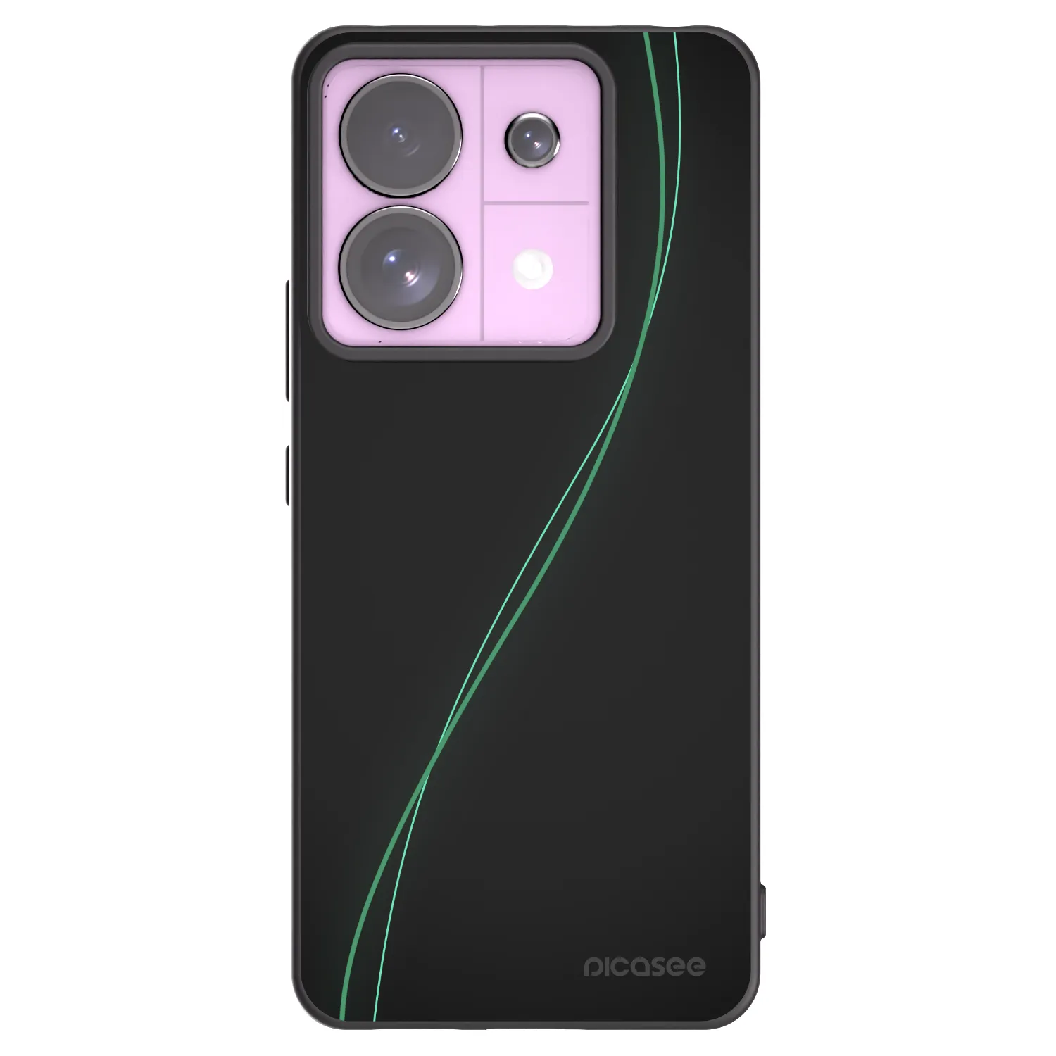 Picasee silikonowe czarne etui na Xiaomi Redmi Note 13 Pro 5G - Be Different