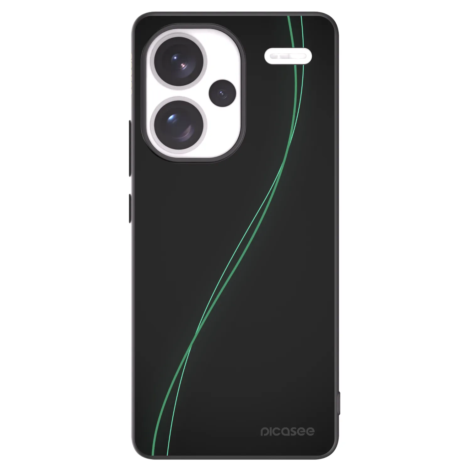 Picasee silikonowe czarne etui na Xiaomi Redmi Note 13 Pro+ 5G - Be Different