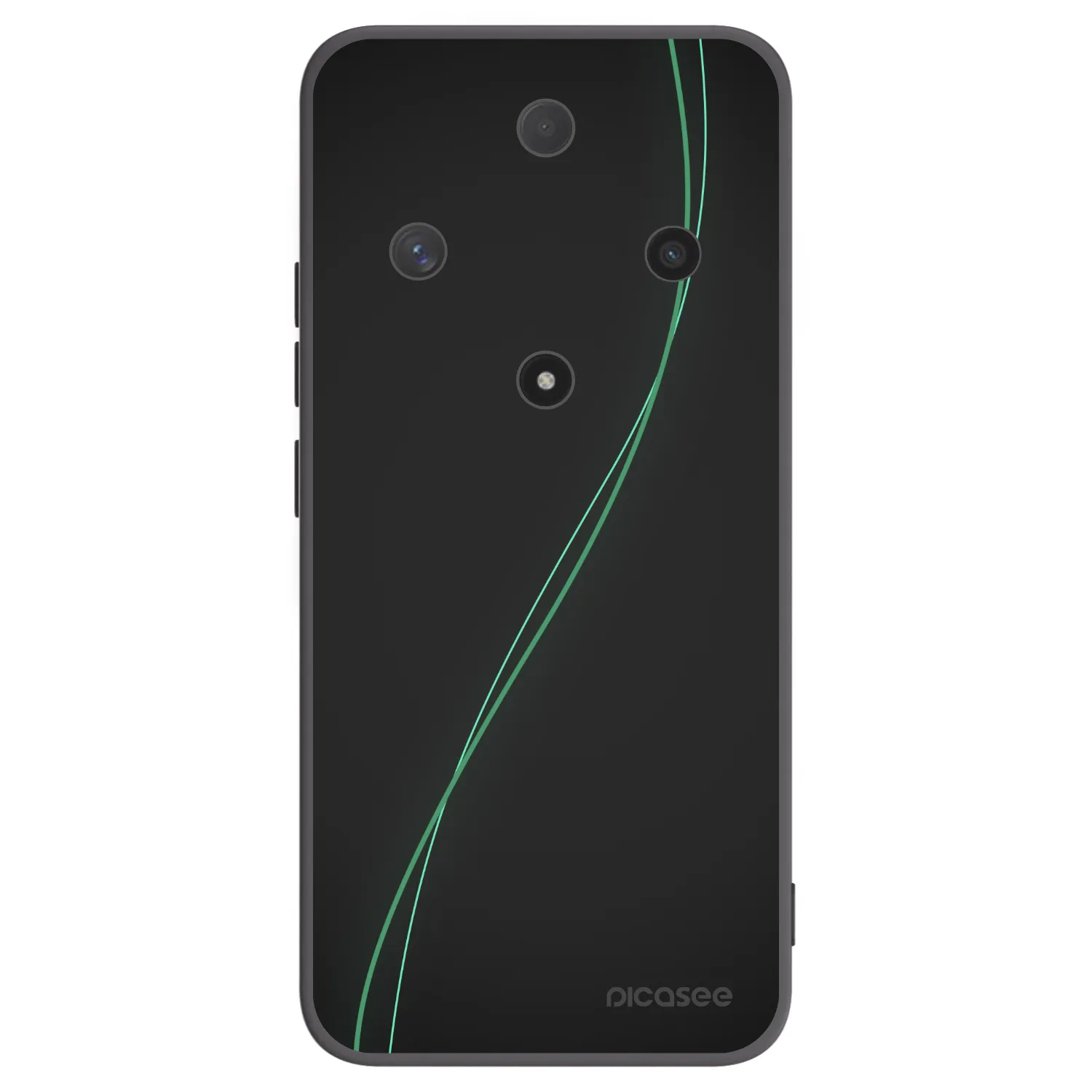 Picasee silikonowe czarne etui na Honor Magic6 Lite 5G - Be Different