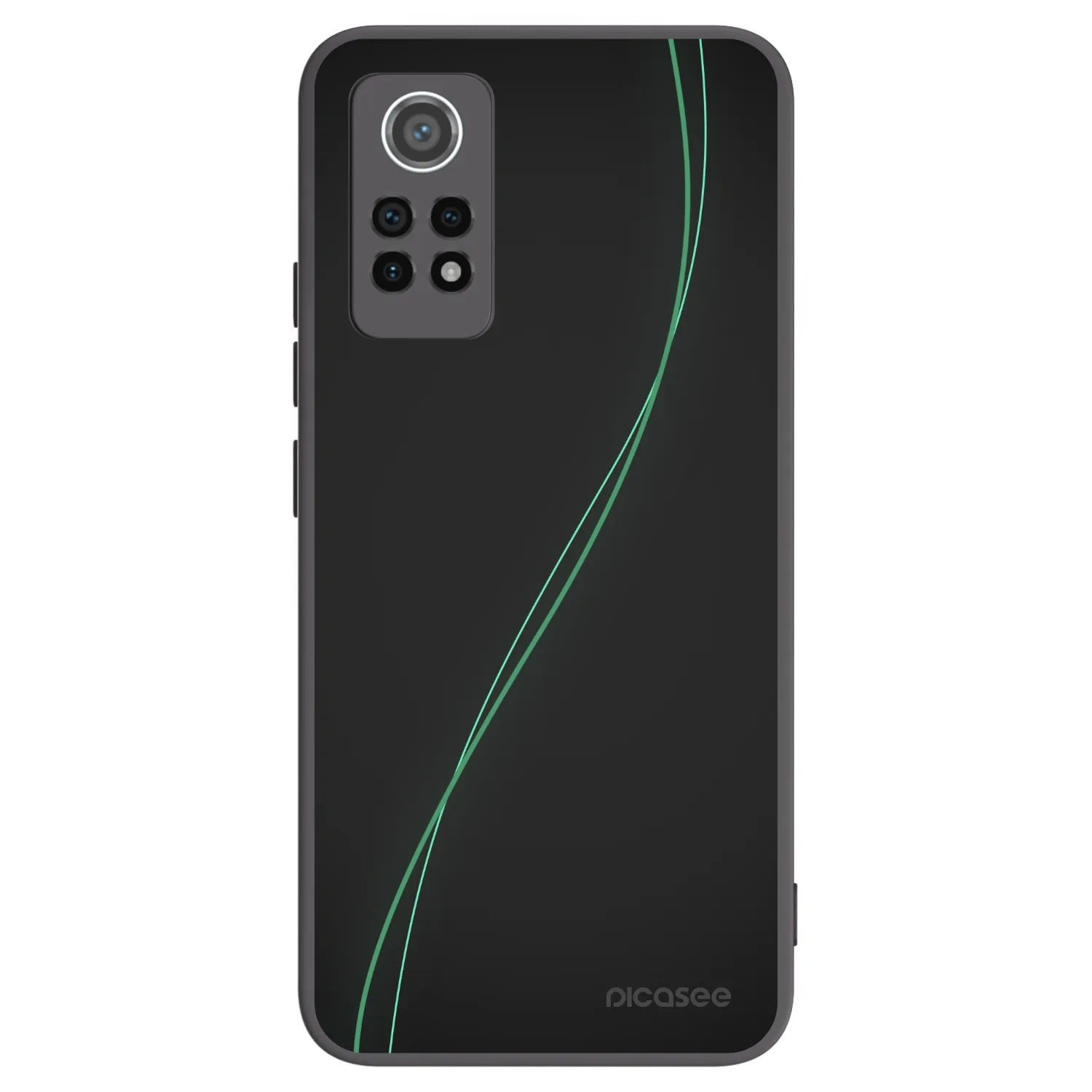 Picasee silikonowe czarne etui na Xiaomi Redmi Note 12 Pro 4G - Be Different