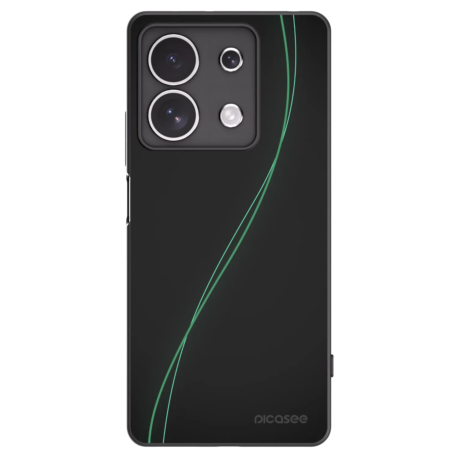 Picasee silikonowe czarne etui na Xiaomi Redmi Note 13 4G - Be Different