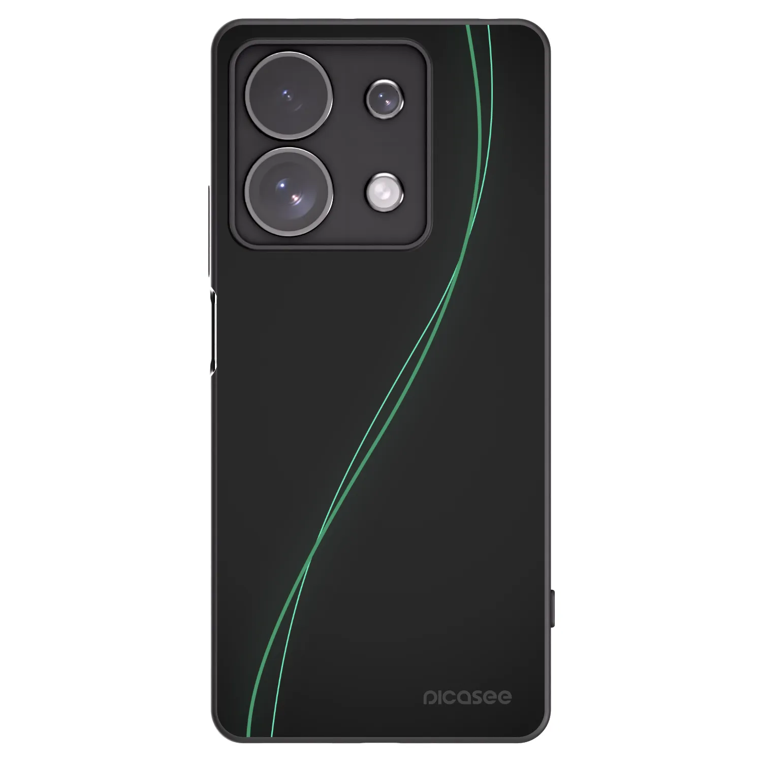 Picasee silikonowe czarne etui na Xiaomi Redmi Note 13 Pro 4G - Be Different