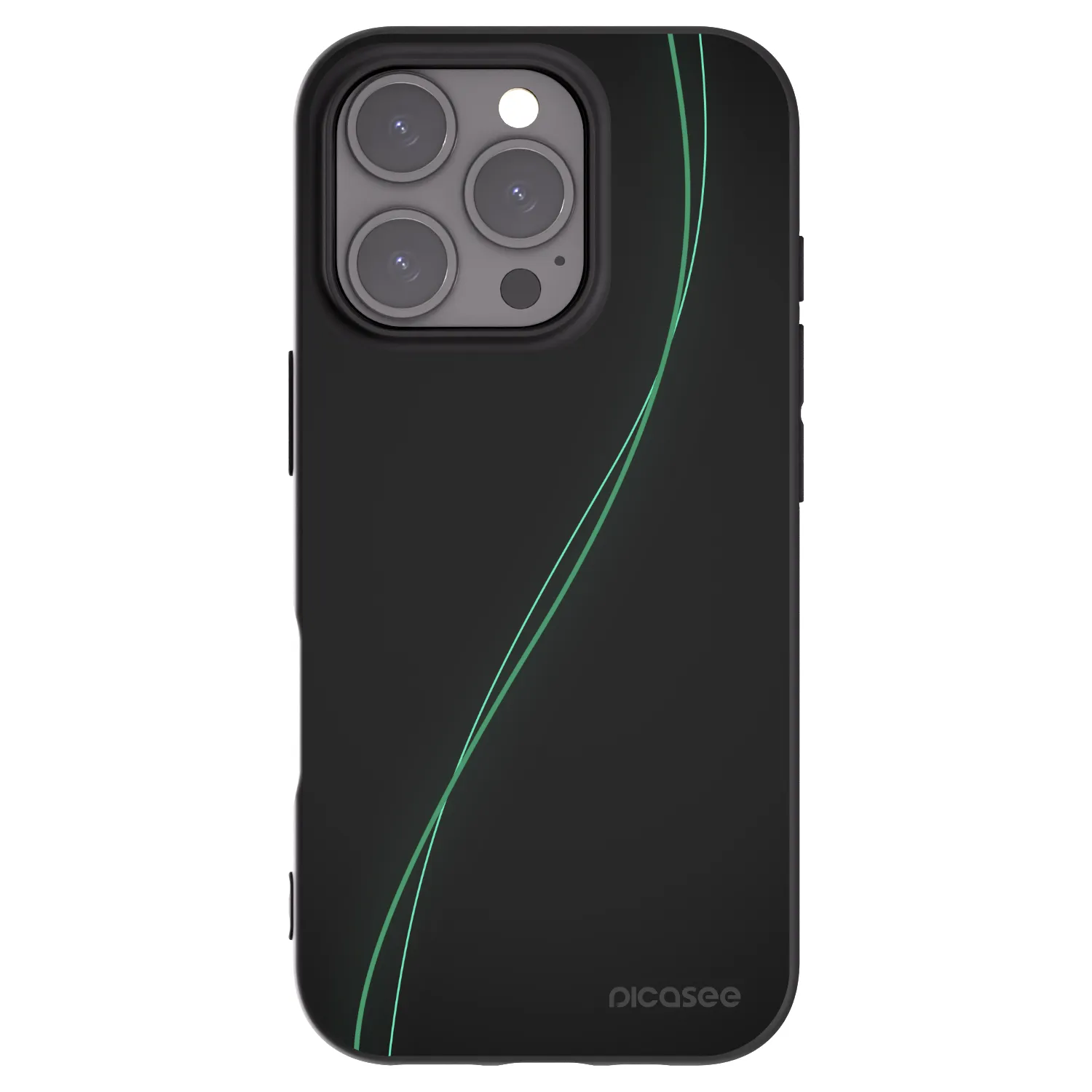 Picasee silikonowe czarne etui na Apple iPhone 16 Pro - Be Different