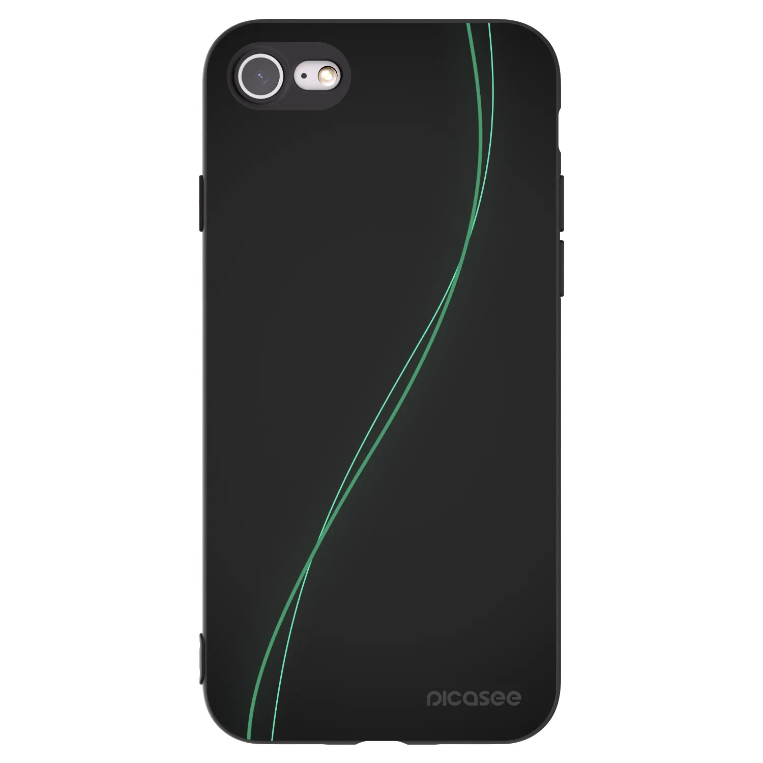 Picasee silikonowe czarne etui na Apple iPhone 8 - Be Different
