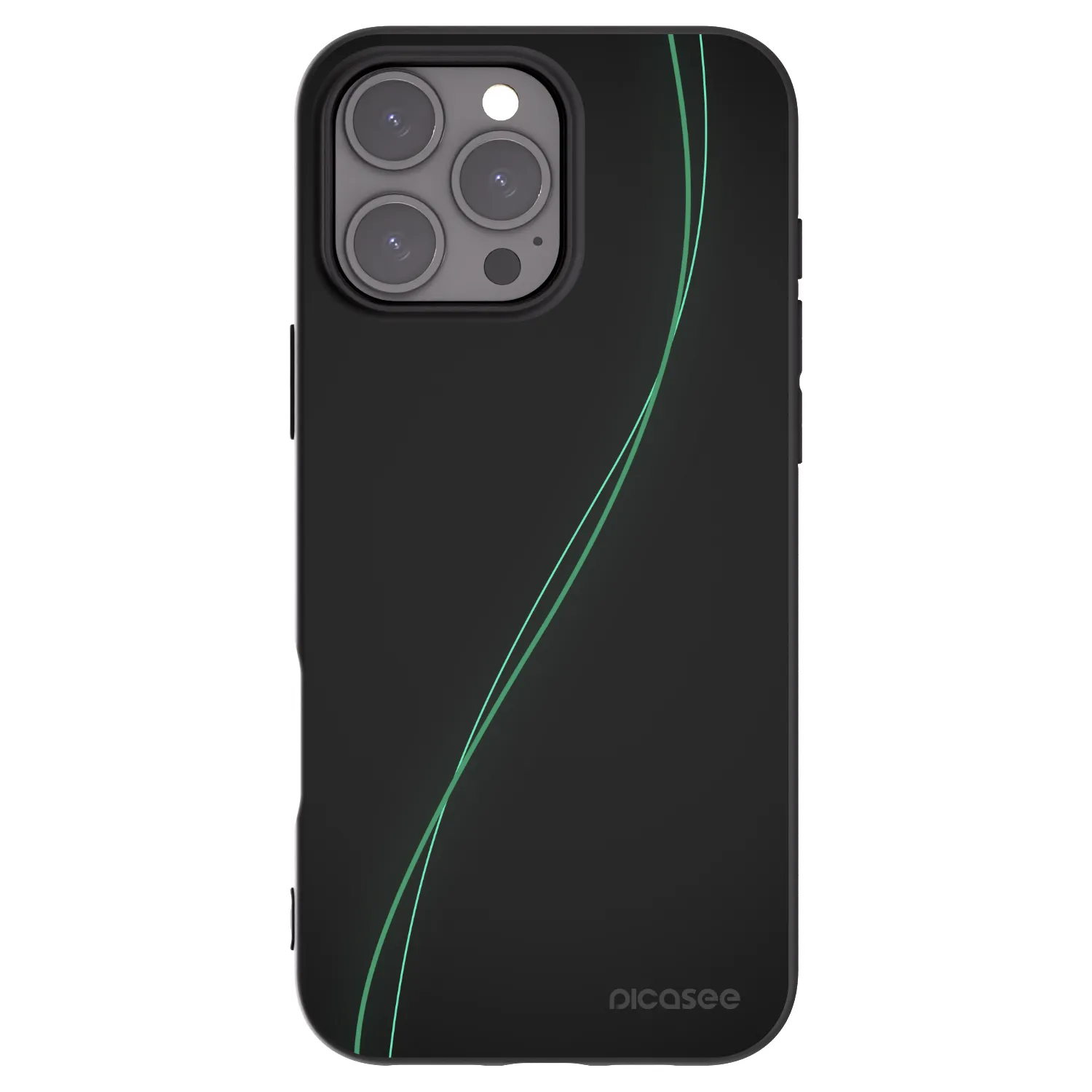Picasee silikonowe czarne etui na Apple iPhone 16 Pro Max - Be Different