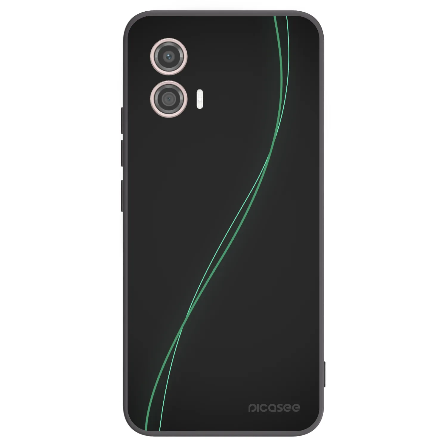 Picasee silikonowe czarne etui na Motorola Moto G53 5G - Be Different