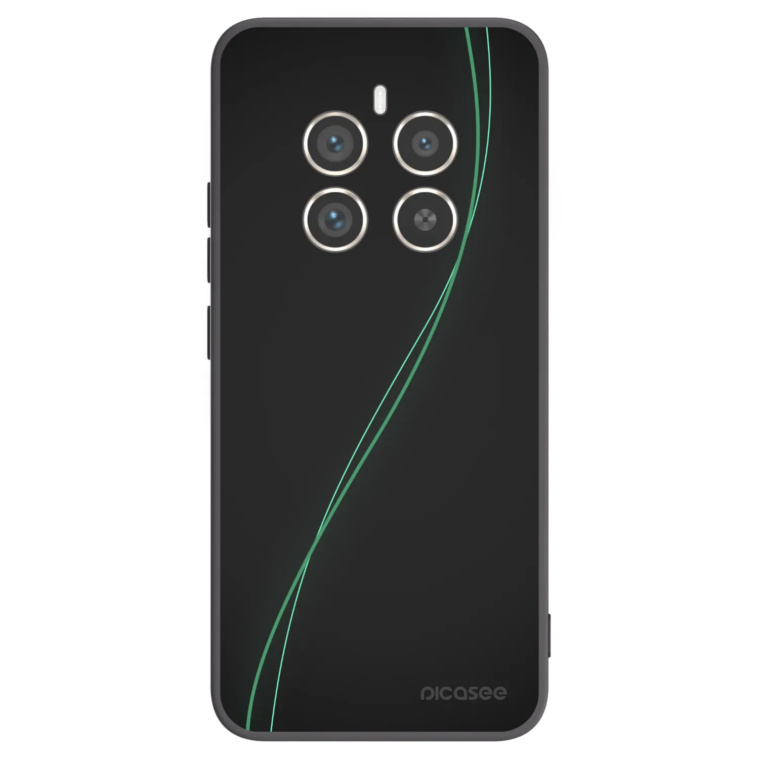 Picasee silikonowe czarne etui na Realme 12 Pro 5G - Be Different