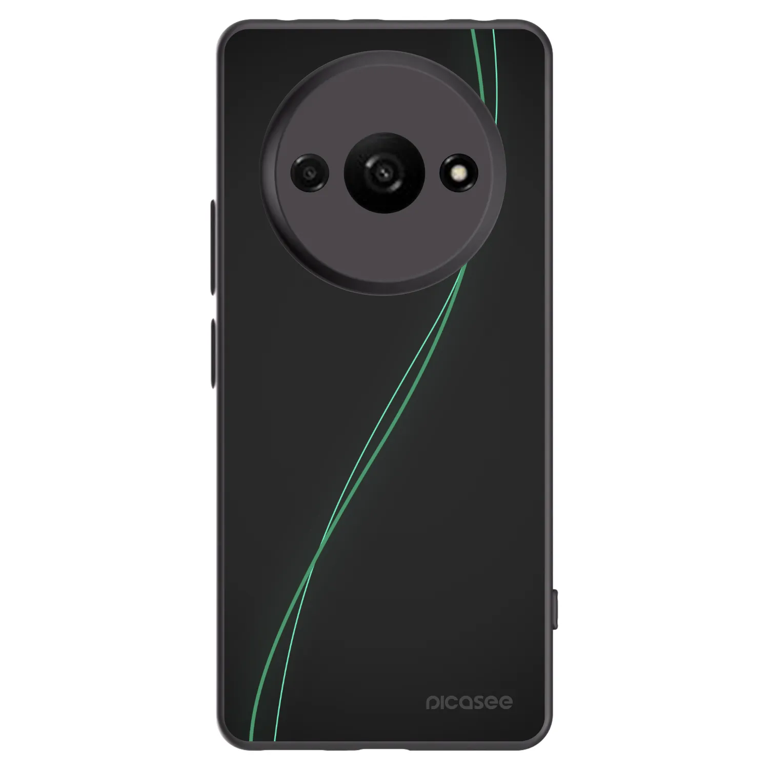 Picasee silikonowe czarne etui na Xiaomi Redmi A3 - Be Different