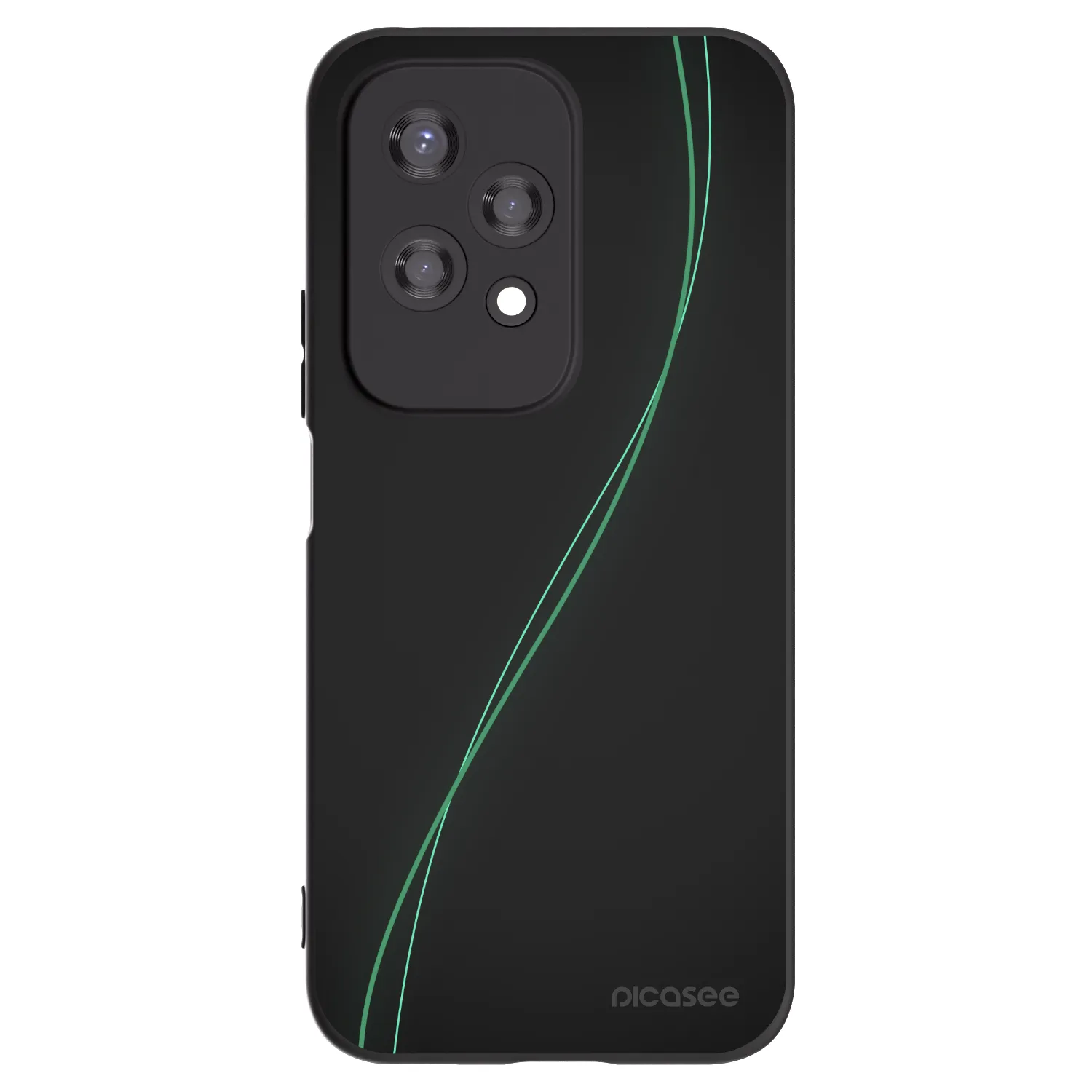 Picasee silikonowe czarne etui na Honor 200 Lite - Be Different