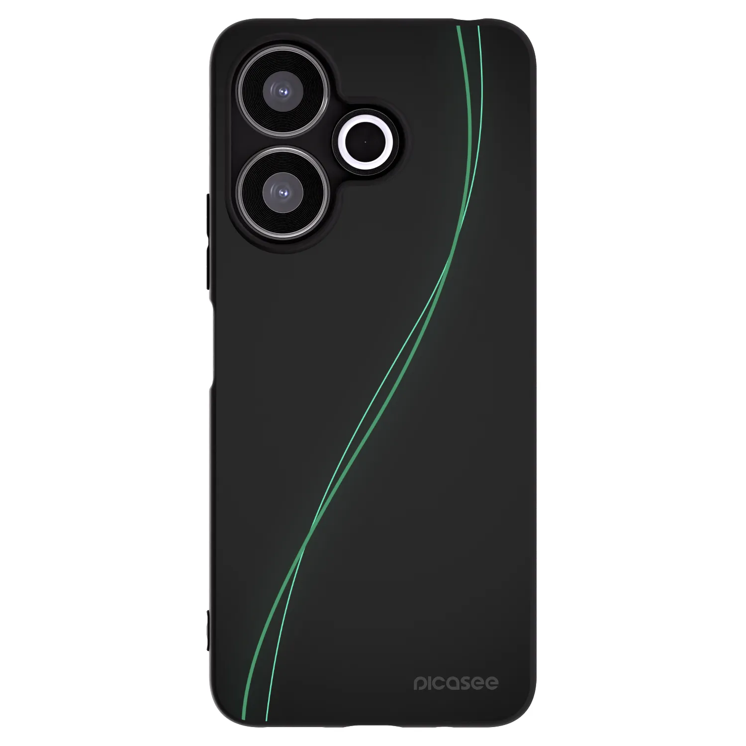 Picasee silikonowe czarne etui na Xiaomi Redmi 13 4G - Be Different