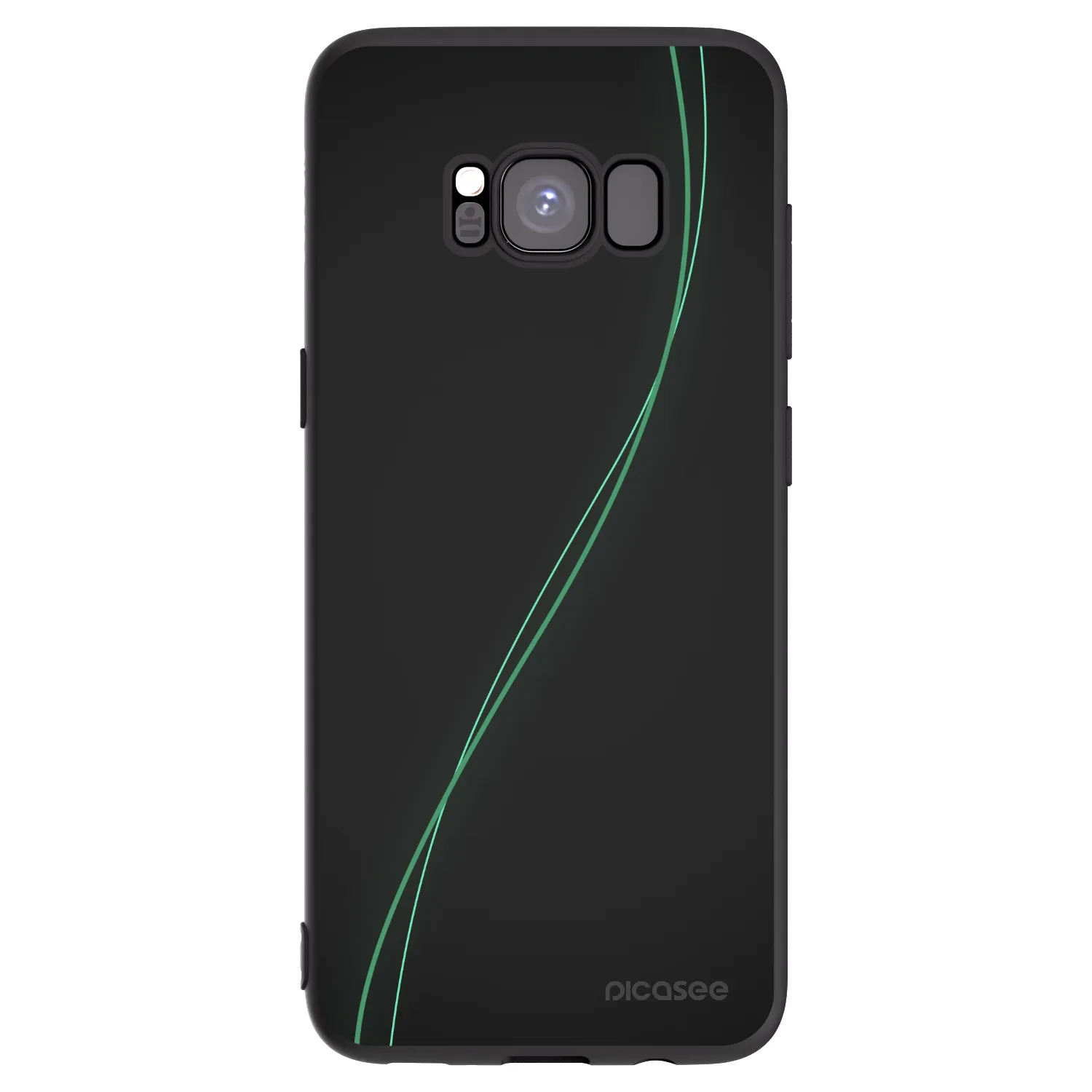 Picasee silikonowe czarne etui na Samsung Galaxy S8 G950F - Be Different