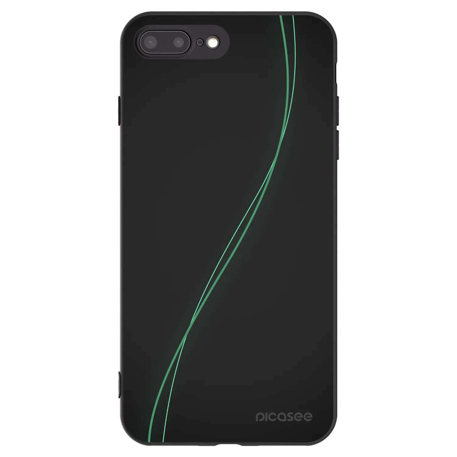 Picasee silikonowe czarne etui na Apple iPhone 7 Plus - Be Different