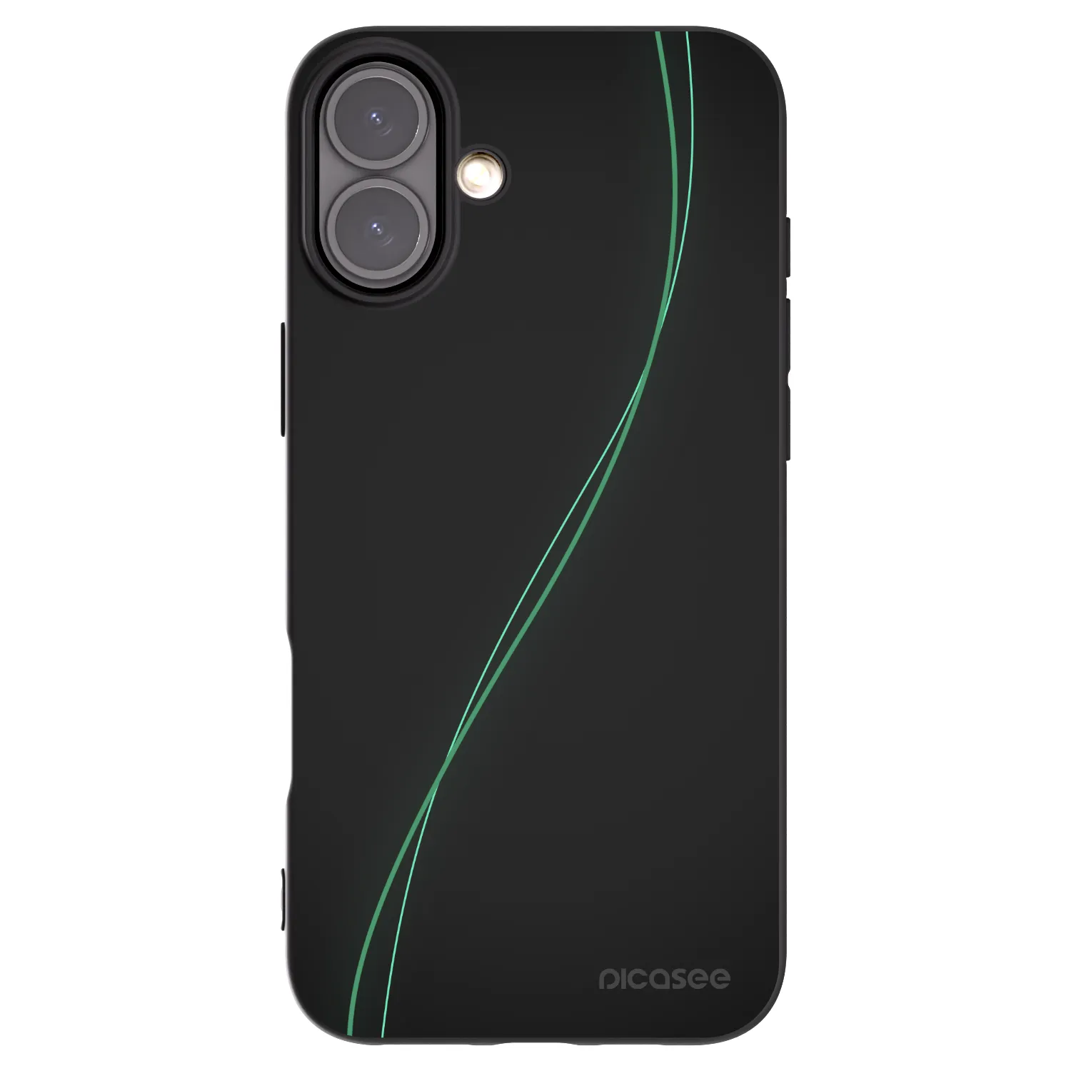 Picasee silikonowe czarne etui na Apple iPhone 16 Plus - Be Different