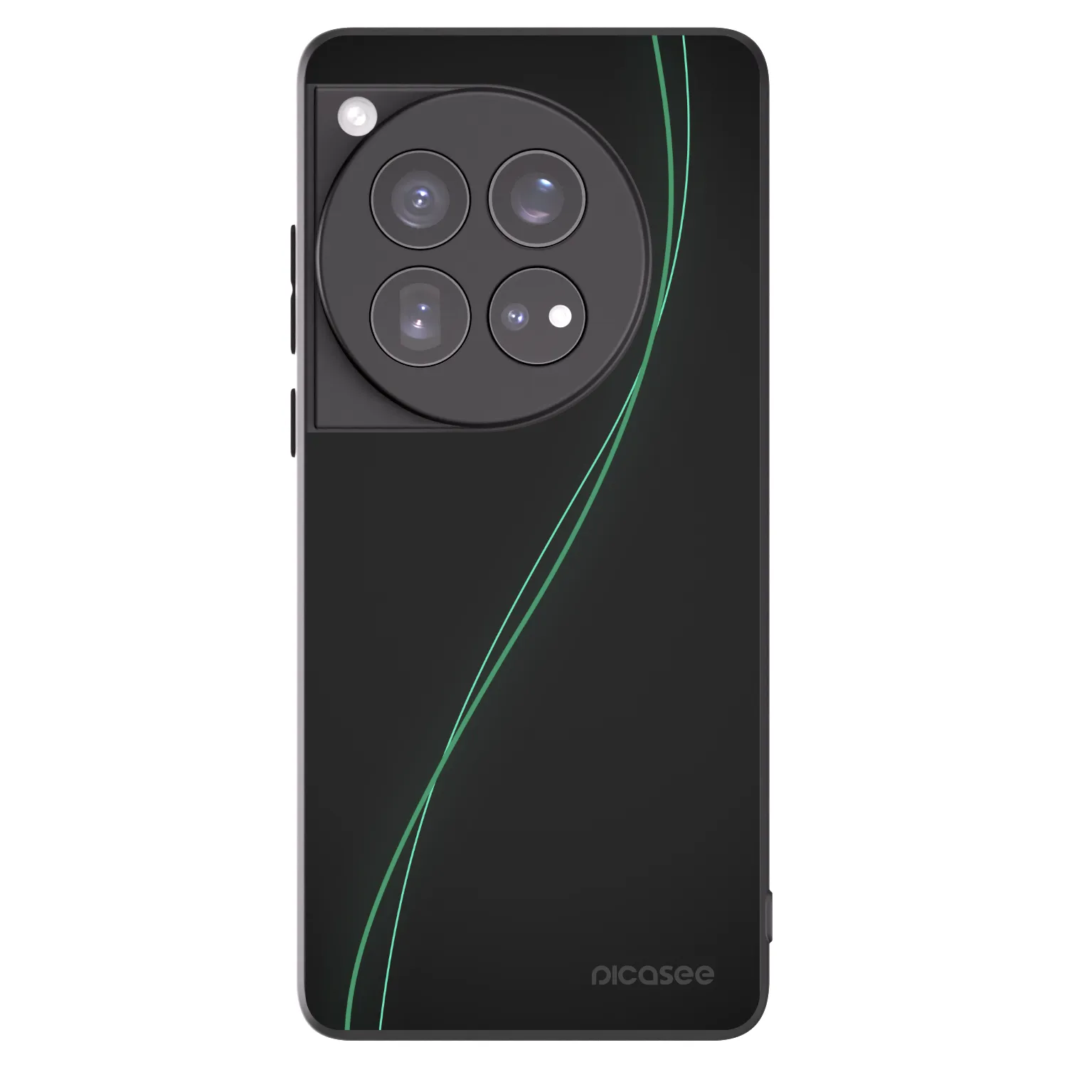 Picasee silikonowe czarne etui na OnePlus 12 5G - Be Different