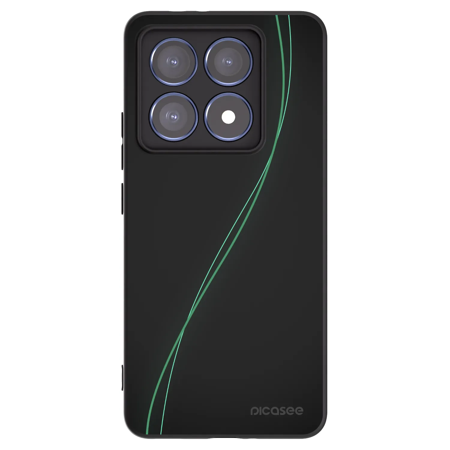 Picasee silikonowe czarne etui na Xiaomi 14T Pro - Be Different
