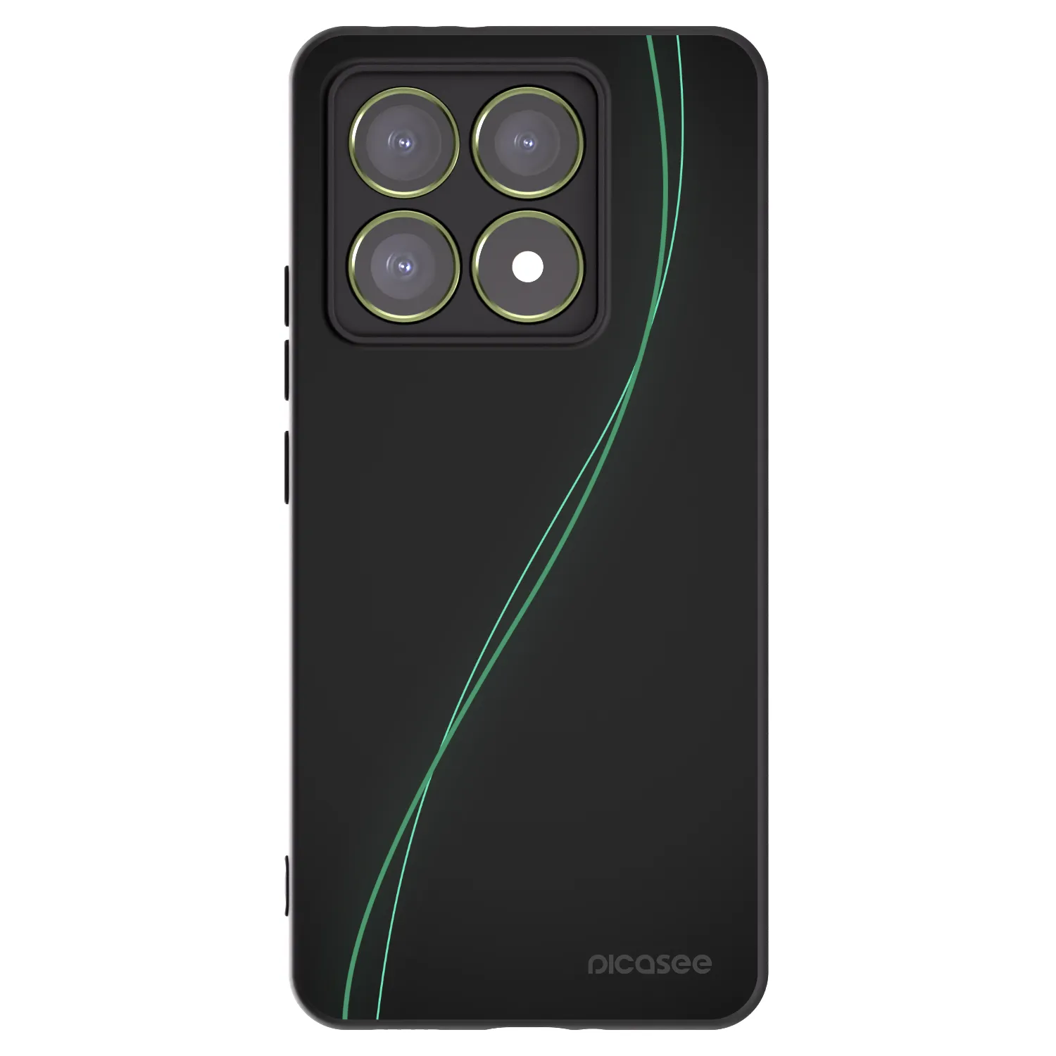 Picasee silikonowe czarne etui na Xiaomi 14T - Be Different