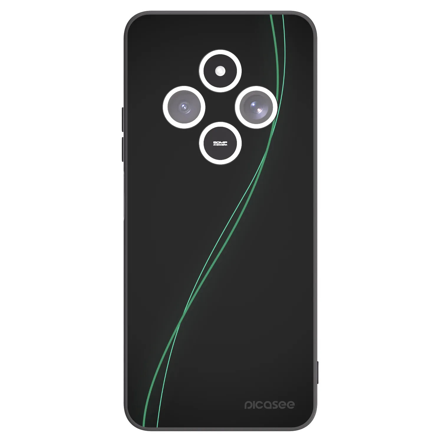 Picasee silikonowe czarne etui na Xiaomi Redmi 14C - Be Different