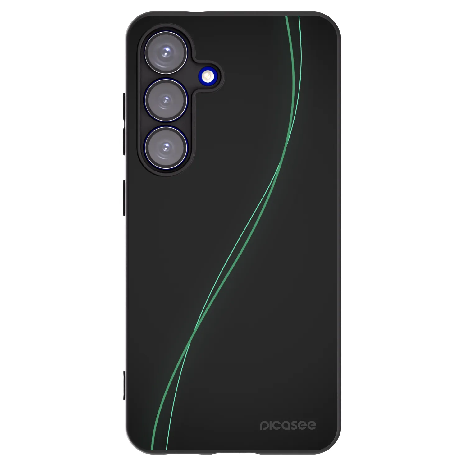 Picasee silikonowe czarne etui na Samsung Galaxy S25 5G - Be Different