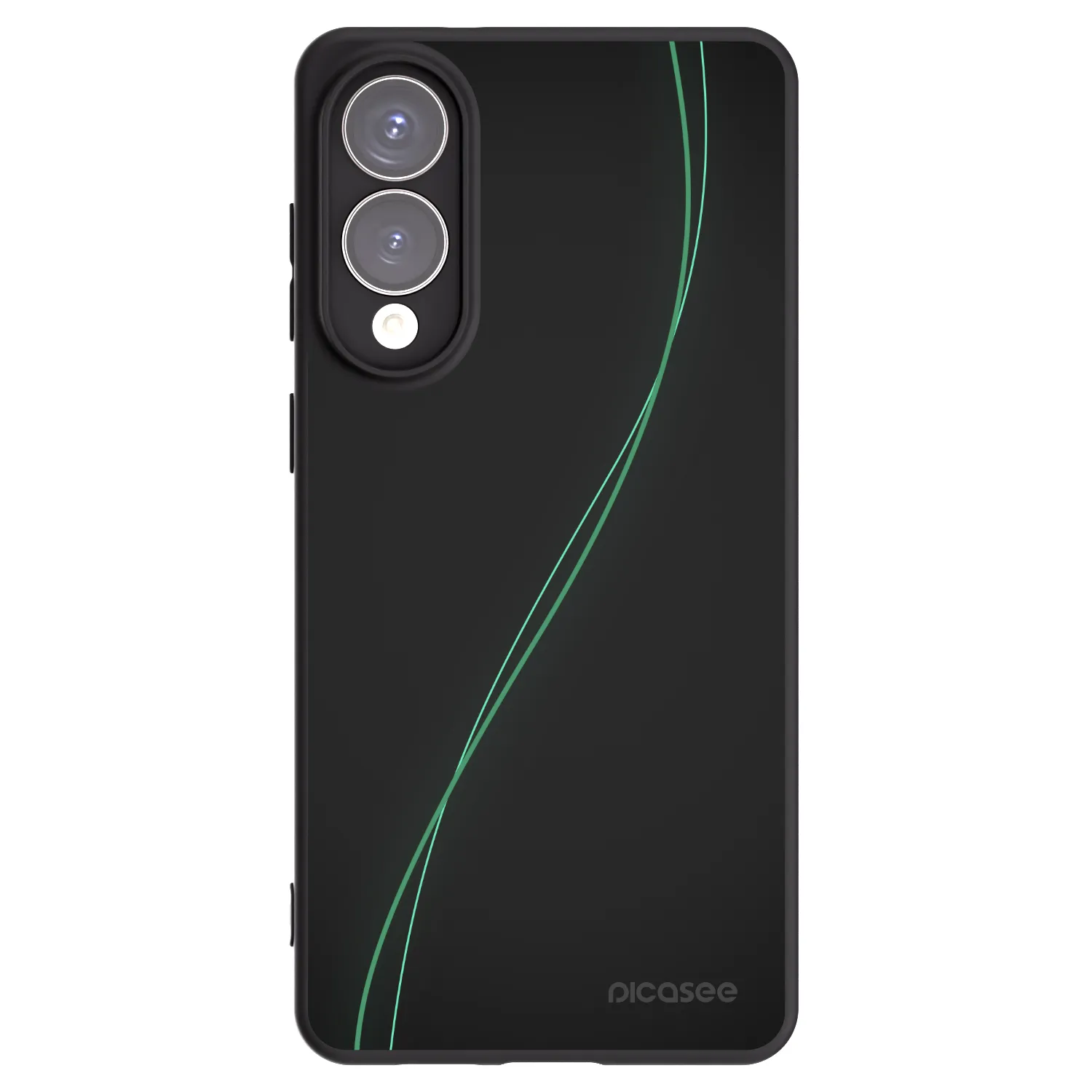 Picasee silikonowe czarne etui na Samsung Galaxy S25 Edge 5G - Be Different