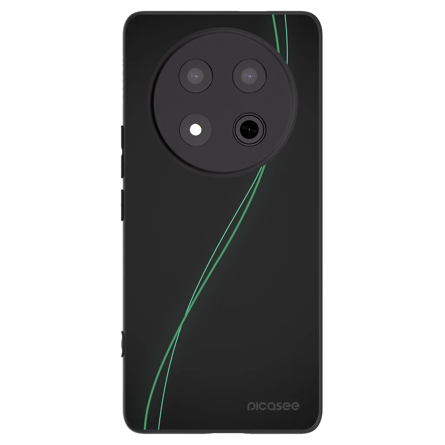 Picasee silikonowe czarne etui na Honor Magic7 Lite 5G - Be Different
