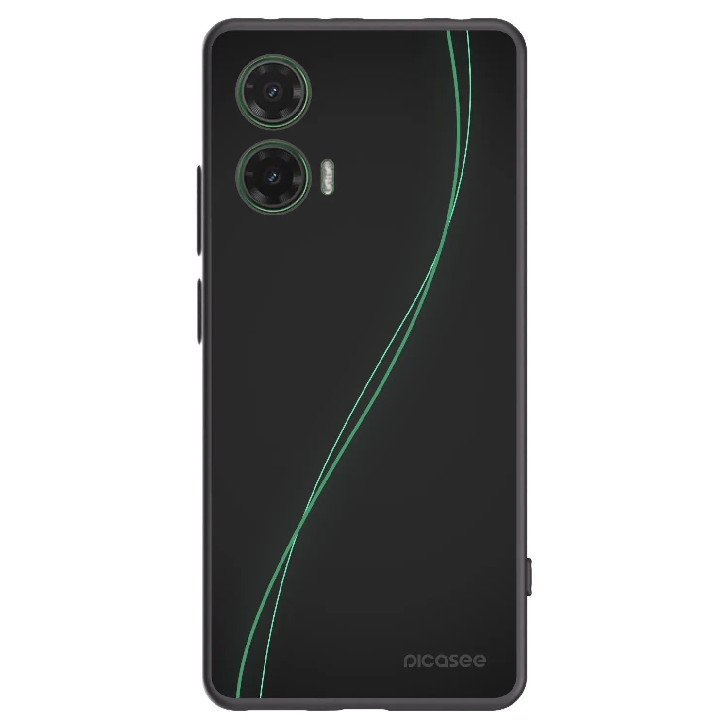 Picasee silikonowe czarne etui na Motorola Moto G35 5G - Be Different