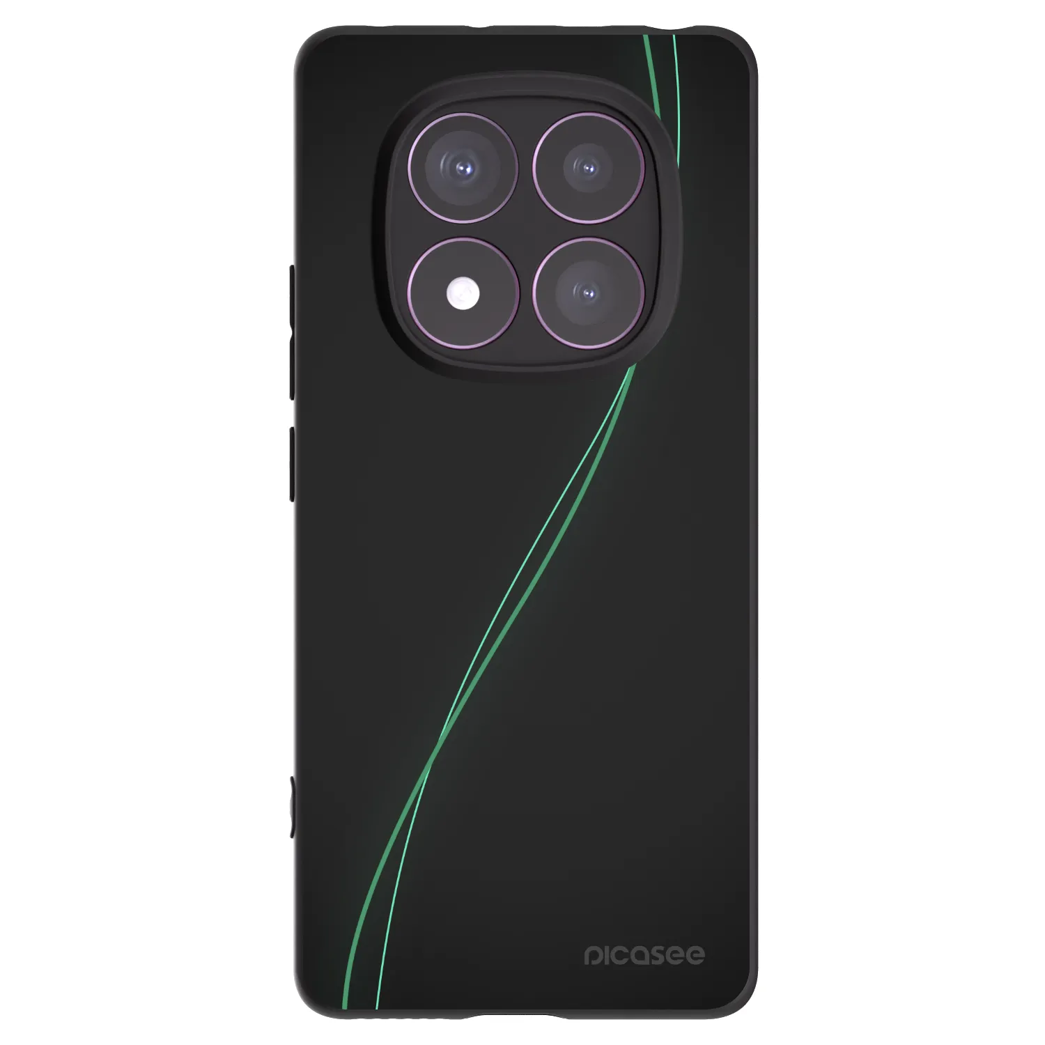 Picasee silikonowe czarne etui na Xiaomi Redmi Note 14 Pro 4G - Be Different