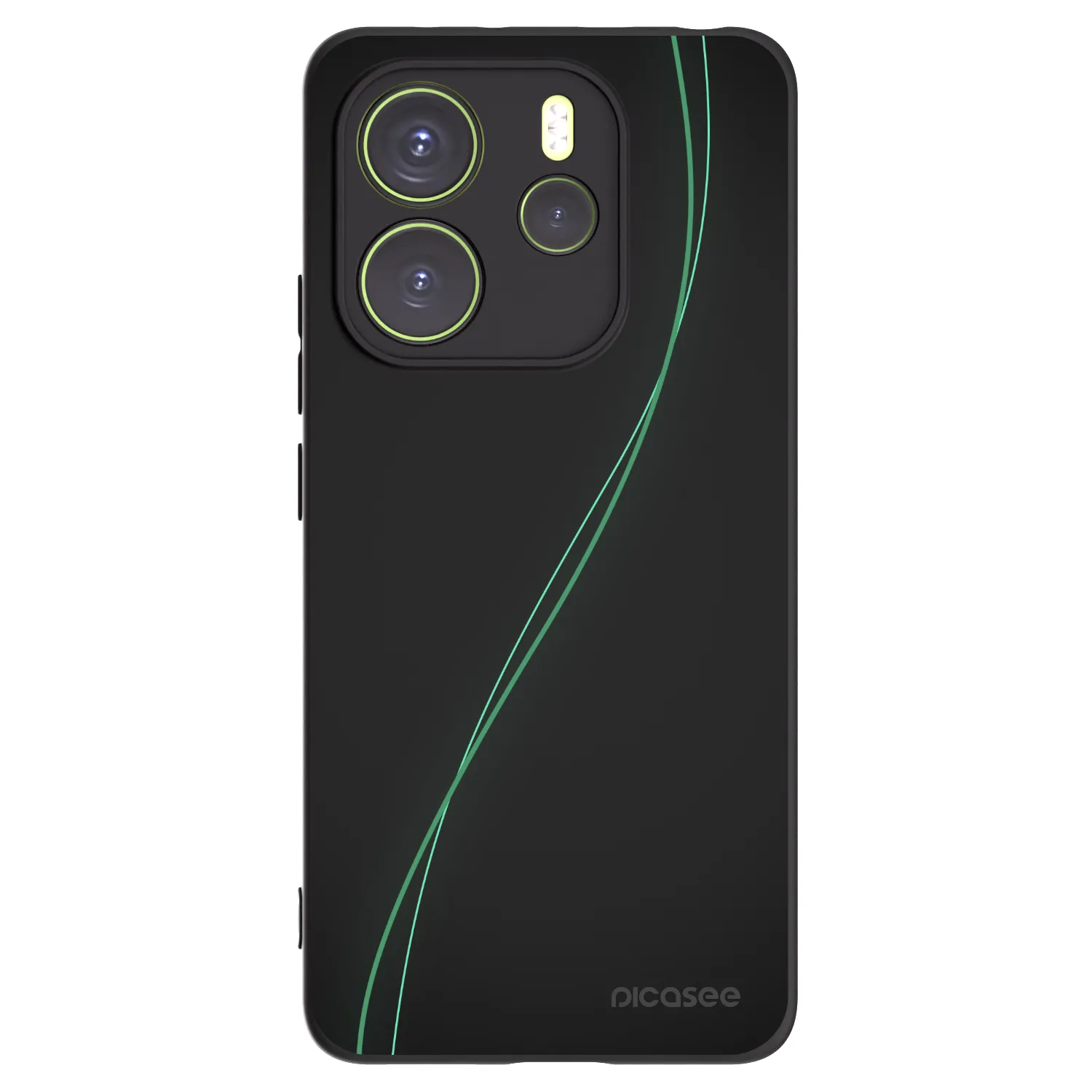 Picasee silikonowe czarne etui na Xiaomi Redmi Note 14 4G - Be Different