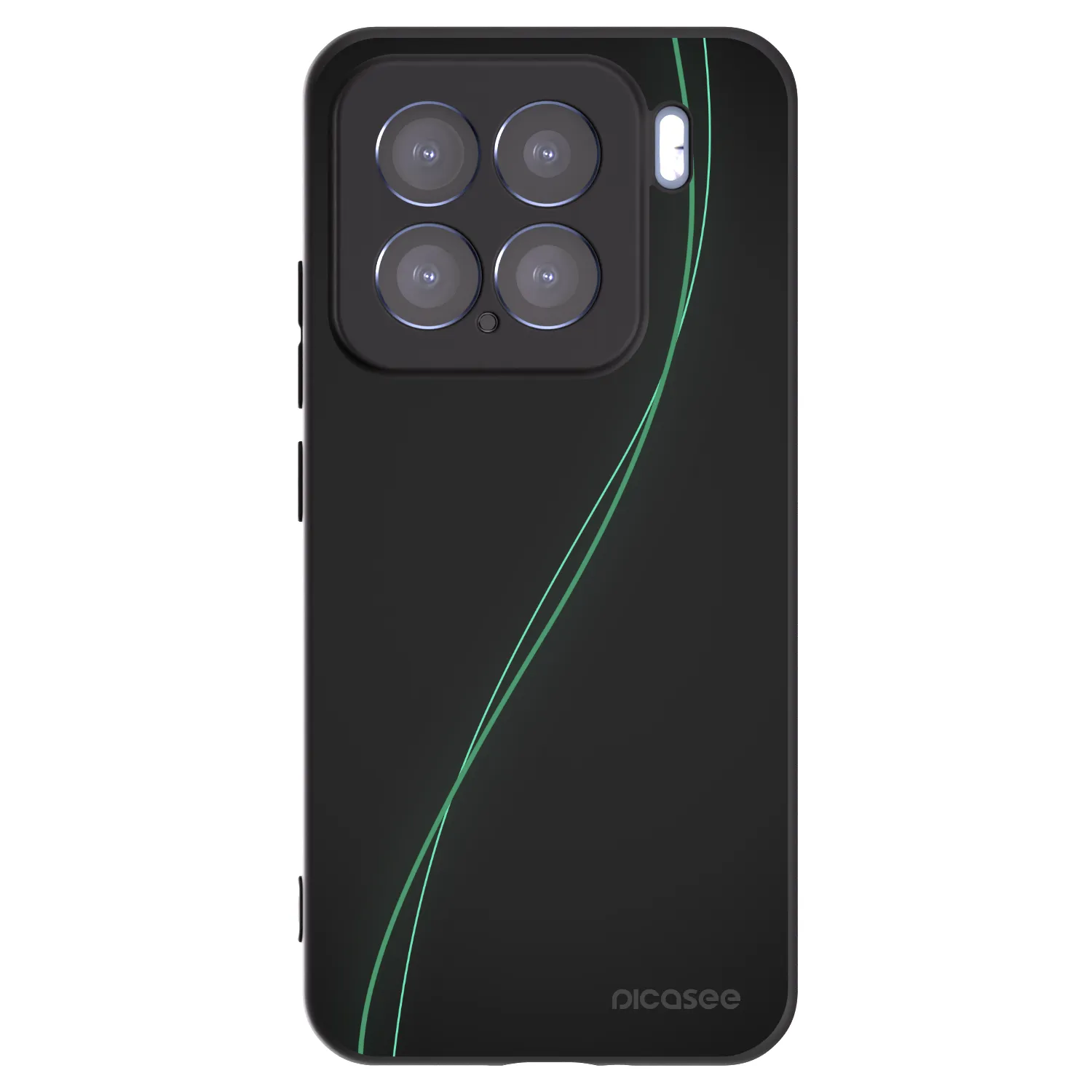 Picasee silikonowe czarne etui na Xiaomi 15 - Be Different