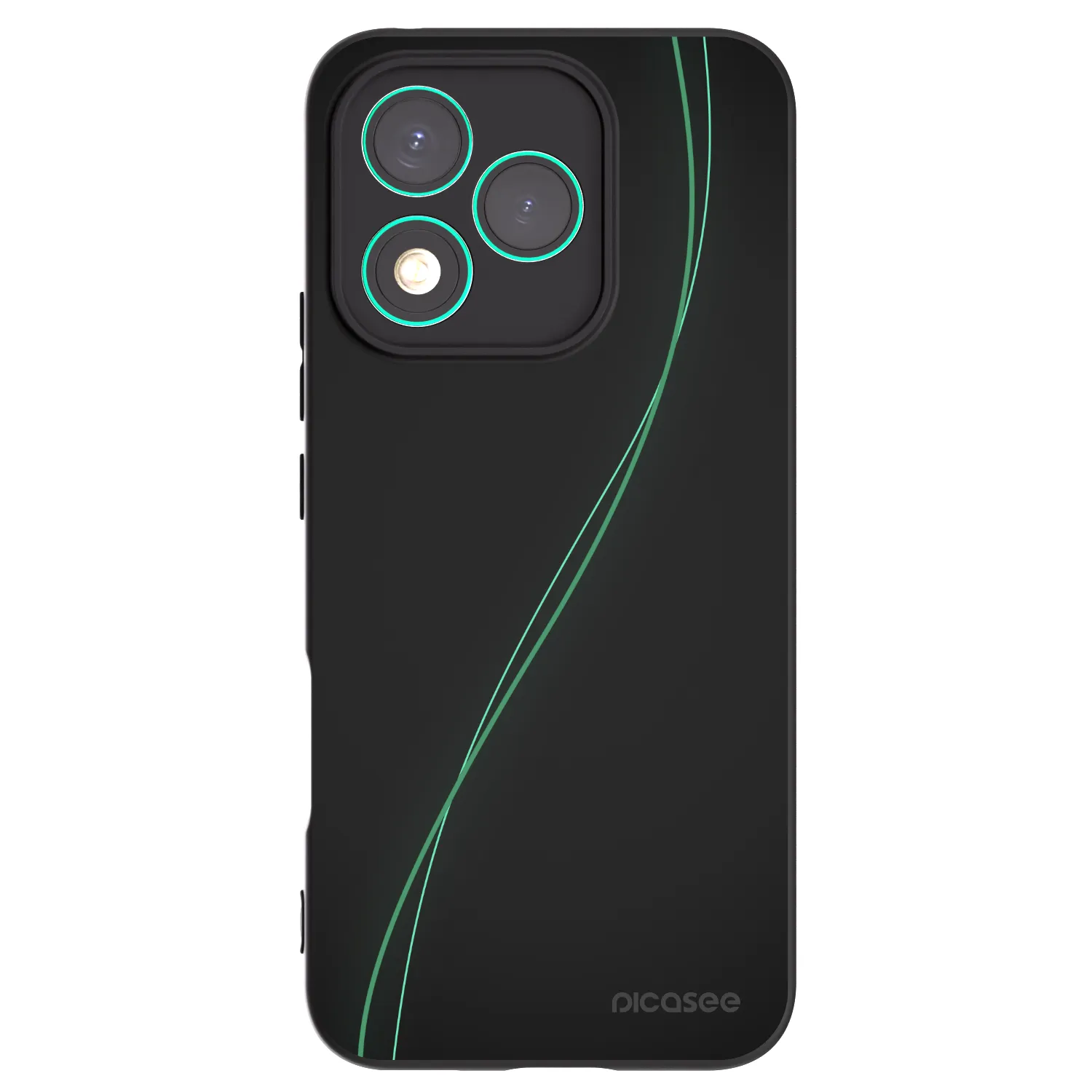 Picasee silikonowe czarne etui na Honor 400 Lite 5G - Be Different