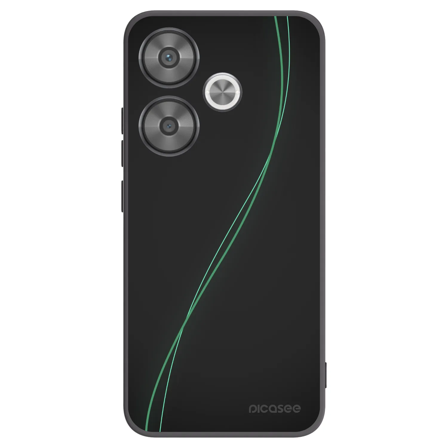 Picasee silikonowe czarne etui na Xiaomi Poco F6 - Be Different