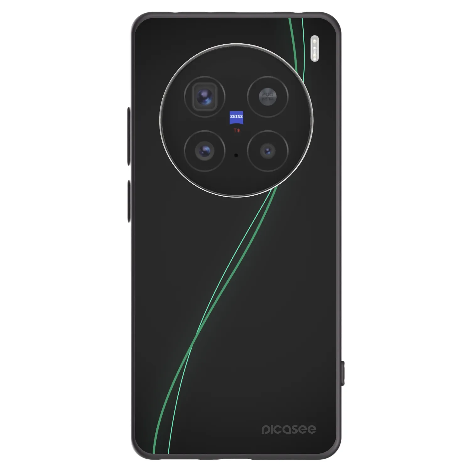 Picasee silikonowe czarne etui na Vivo X200 Pro - Be Different