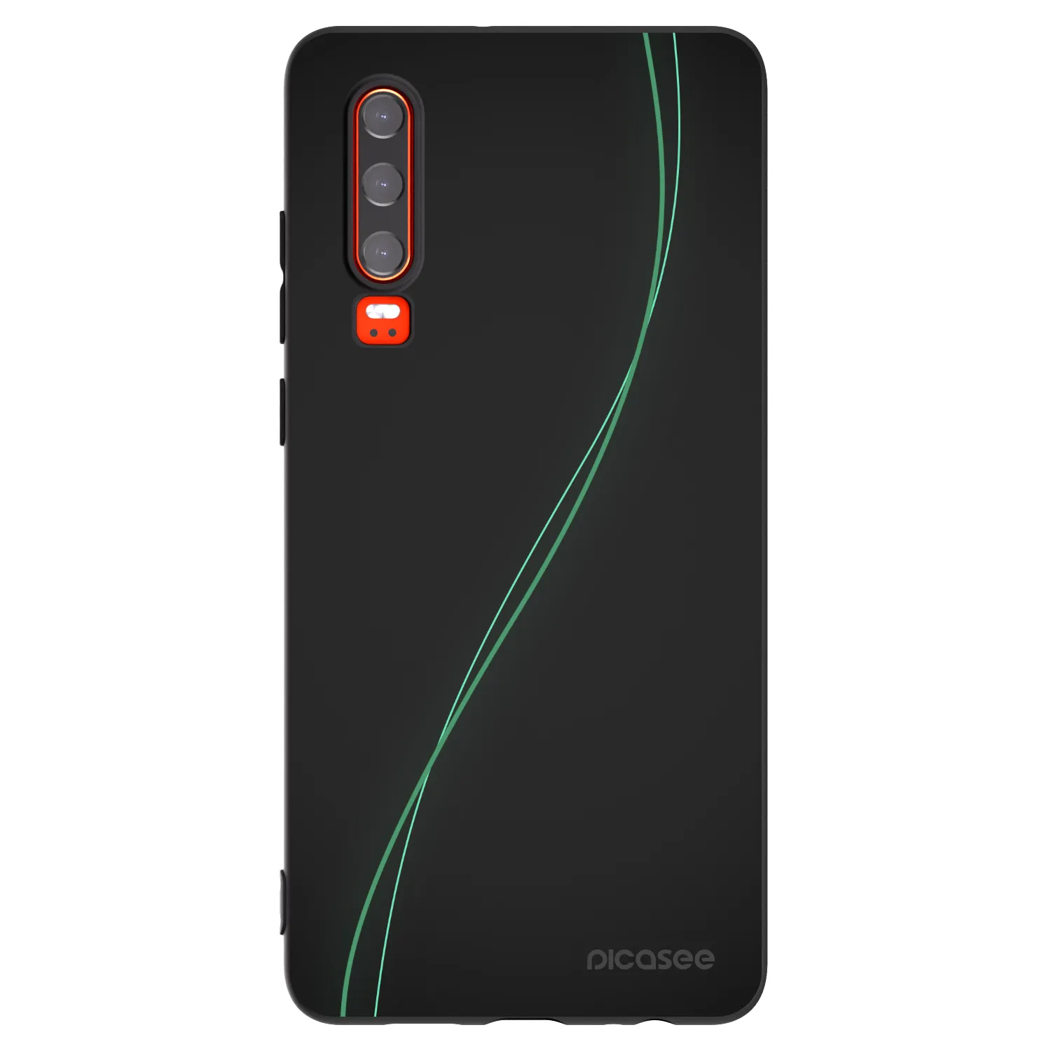 Picasee silikonowe czarne etui na Huawei P30 - Be Different