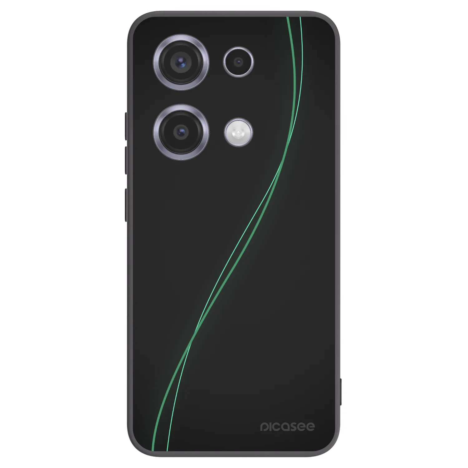 Picasee silikonowe czarne etui na Xiaomi Redmi Note 14S - Be Different