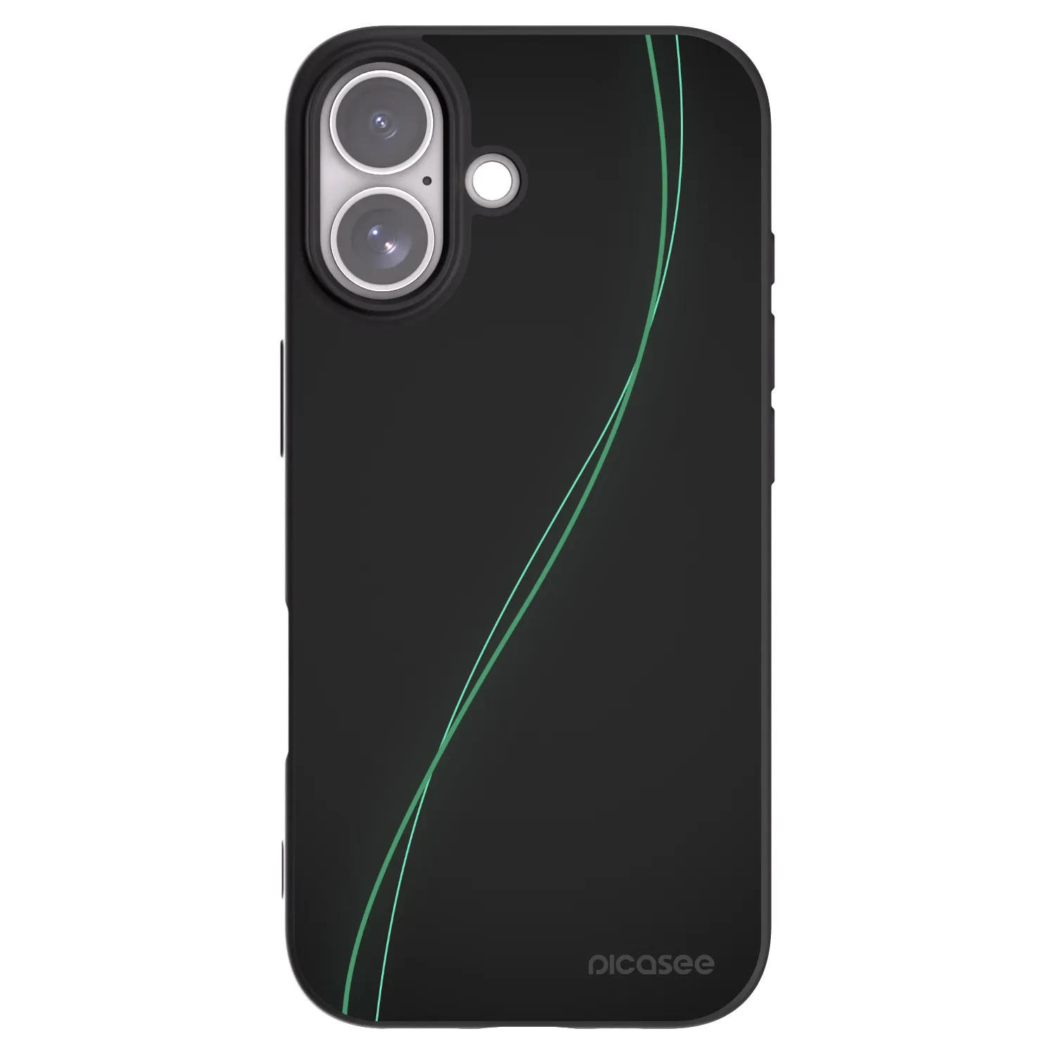 Picasee silikonowe czarne etui na Apple iPhone 17 - Be Different