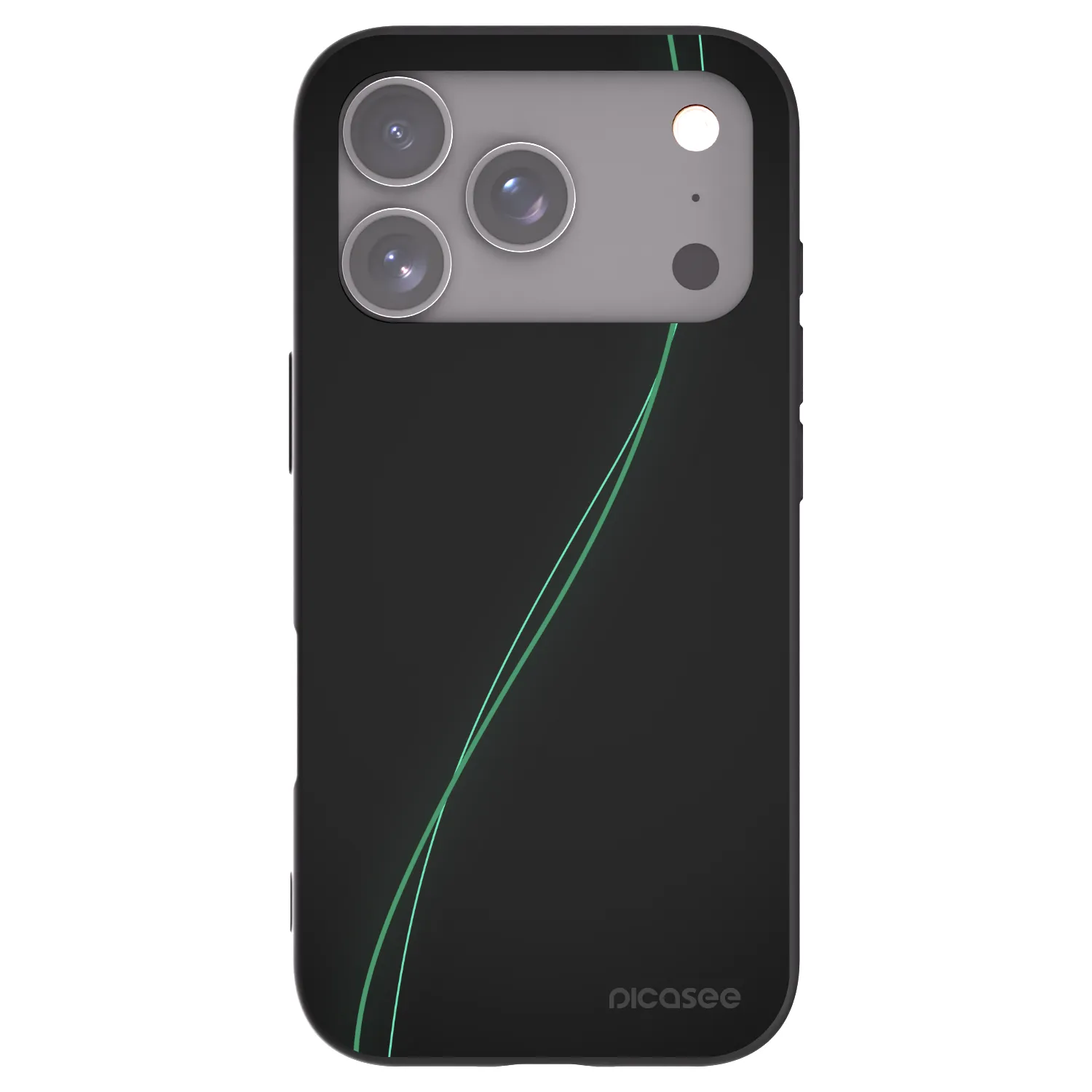 Picasee silikonowe czarne etui na Apple iPhone 17 Pro - Be Different