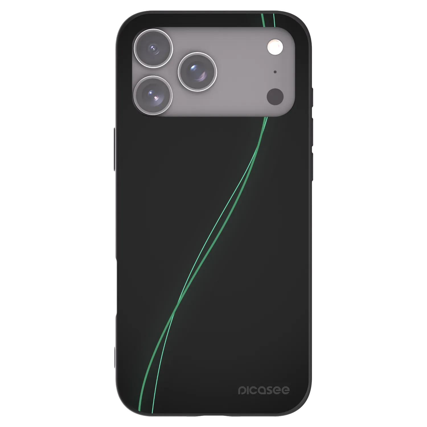 Picasee silikonowe czarne etui na Apple iPhone 17 Pro Max - Be Different