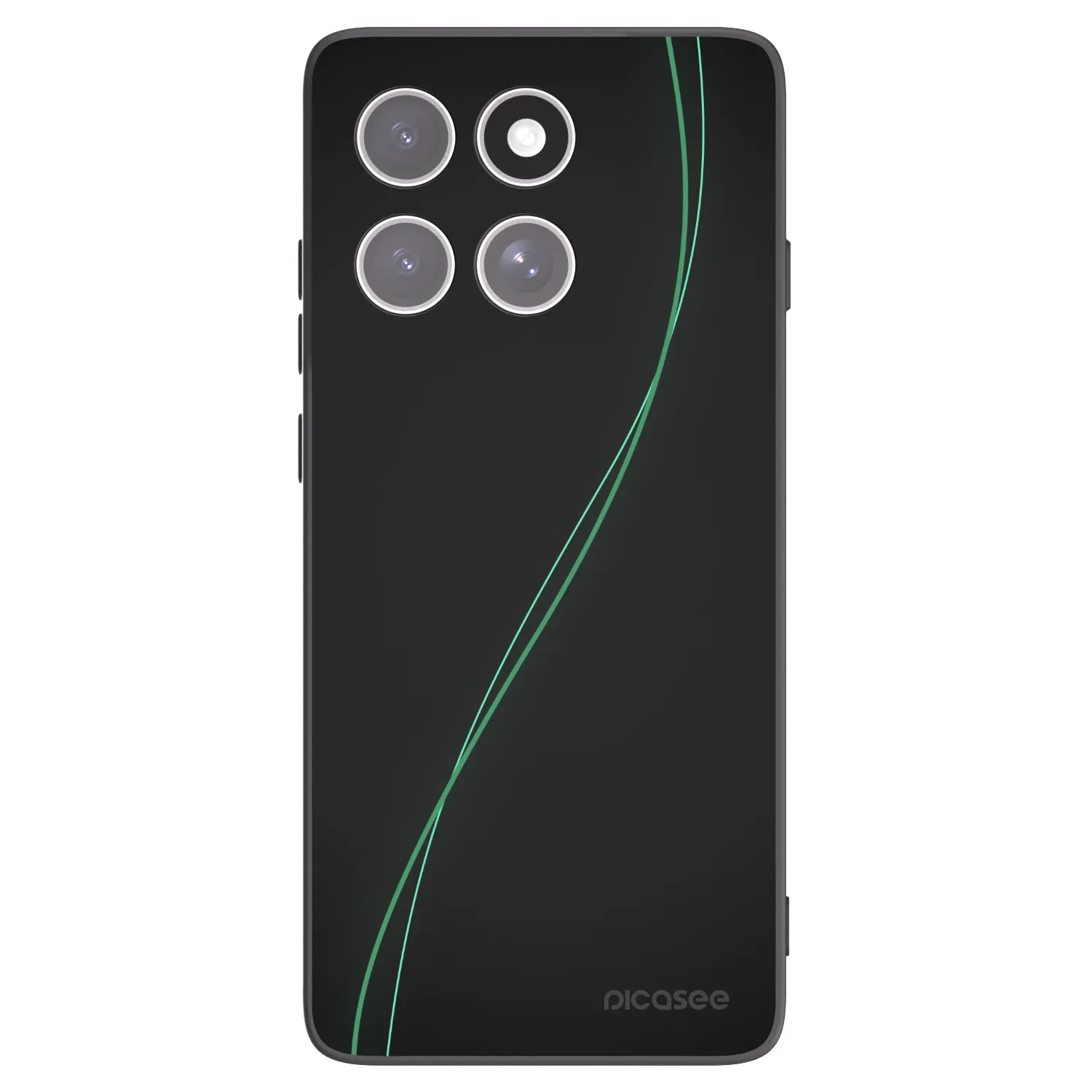 Picasee silikonowe czarne etui na Motorola Edge 60 Pro - Be Different