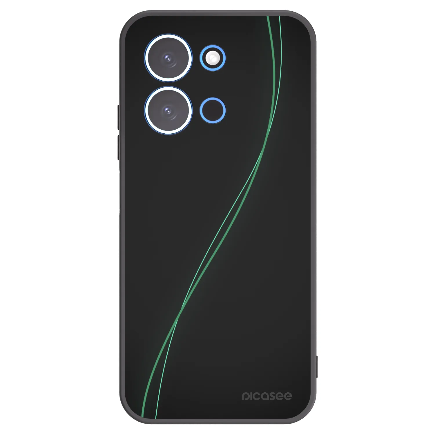 Picasee silikonowe czarne etui na Xiaomi Redmi 15C 4G - Be Different