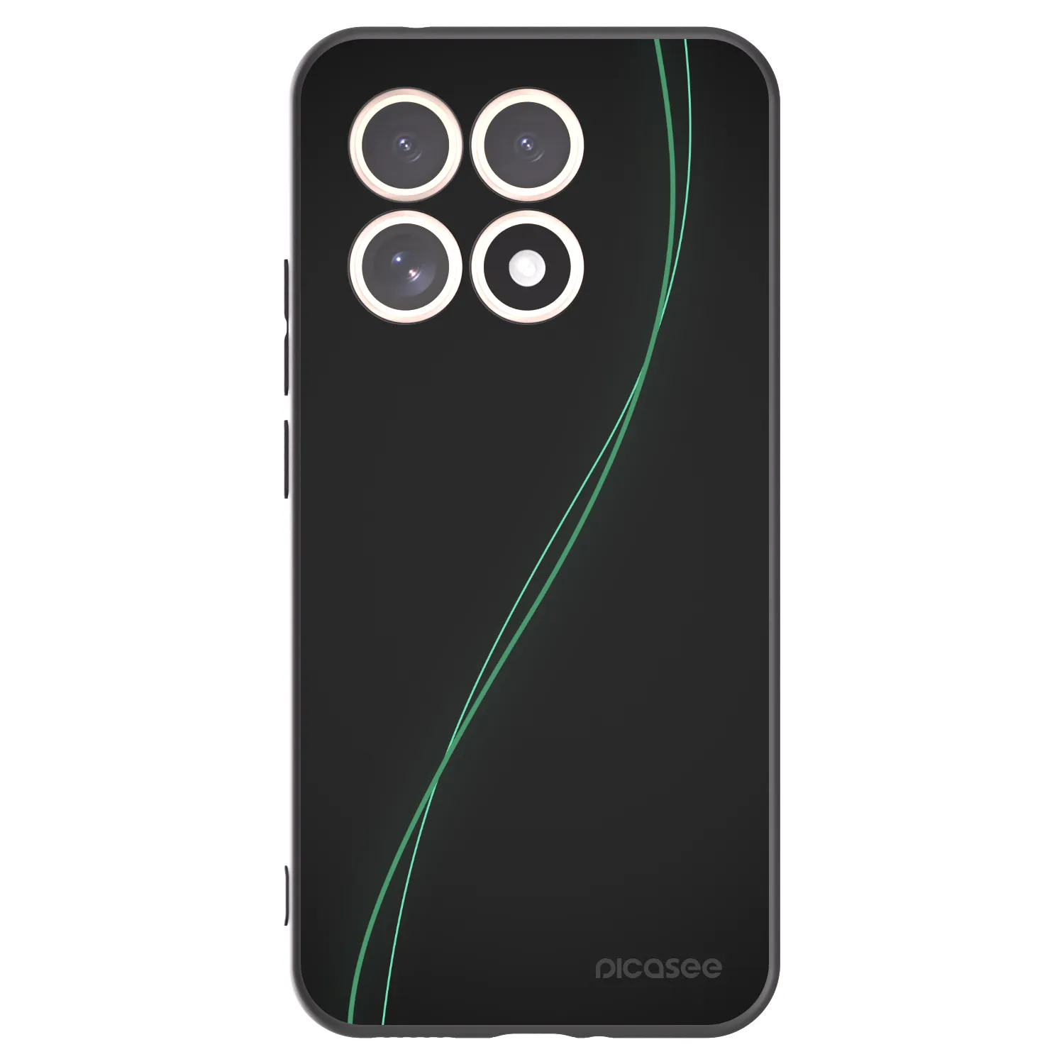 Picasee silikonowe czarne etui na Xiaomi 15T - Be Different