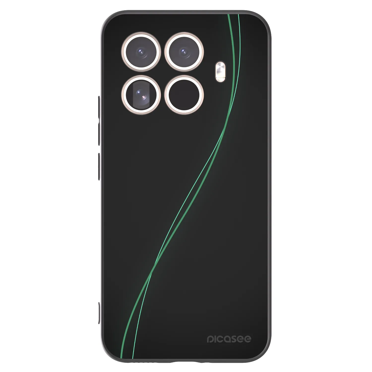 Picasee silikonowe czarne etui na Xiaomi 15T Pro - Be Different