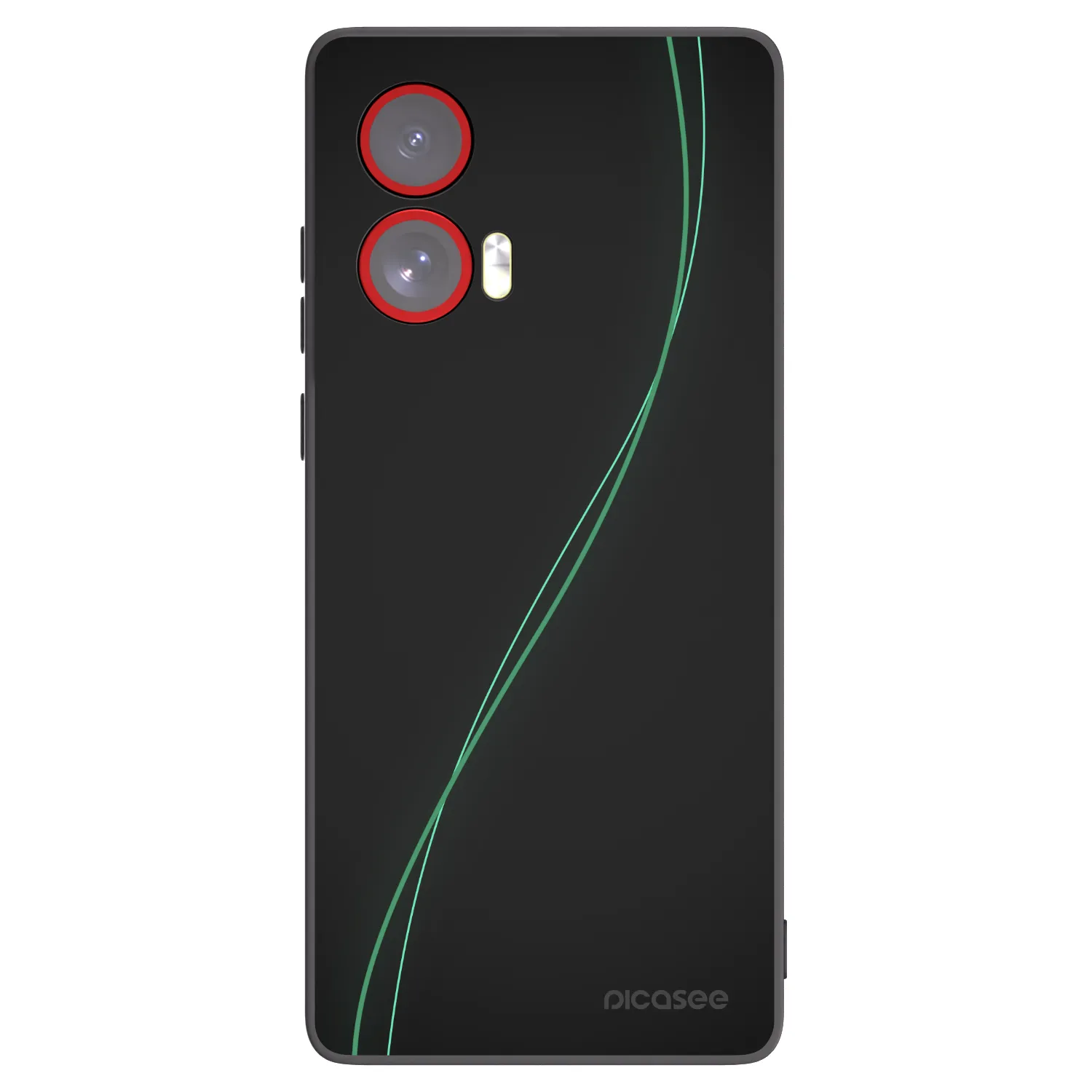 Picasee silikonowe czarne etui na Motorola Edge 50 Fusion - Be Different