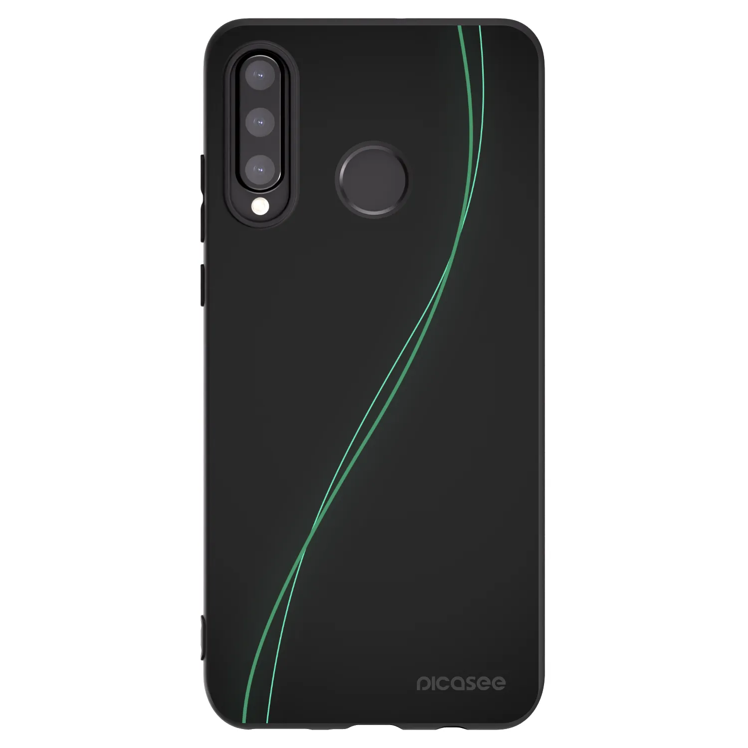 Picasee silikonowe czarne etui na Huawei P30 Lite - Be Different