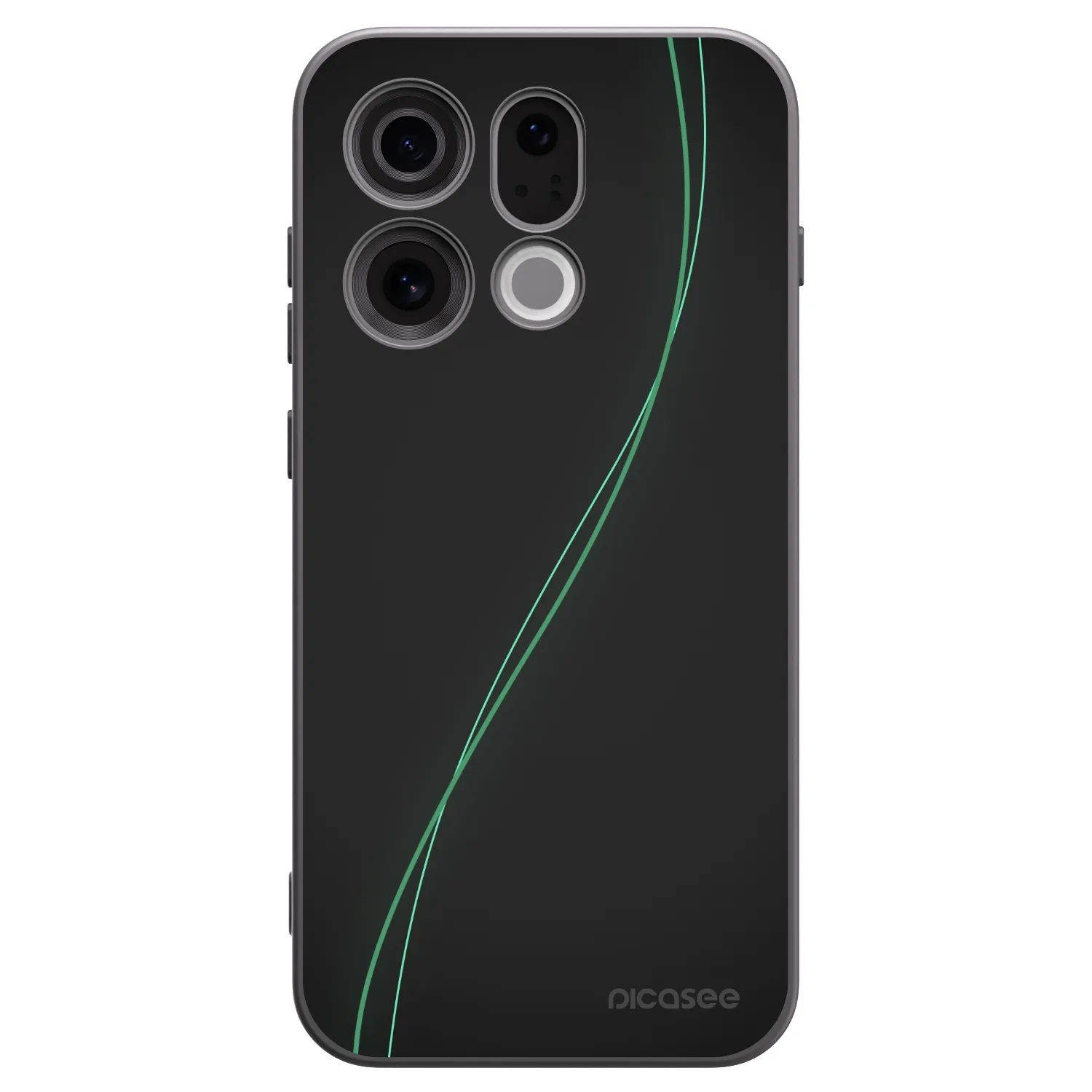 Picasee silikonowe czarne etui na OPPO Find X9 - Be Different