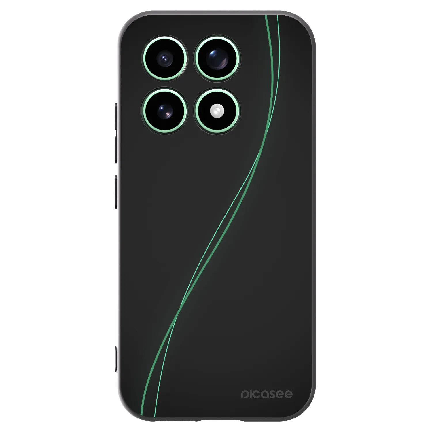 Picasee silikonowe czarne etui na Xiaomi 17 - Be Different