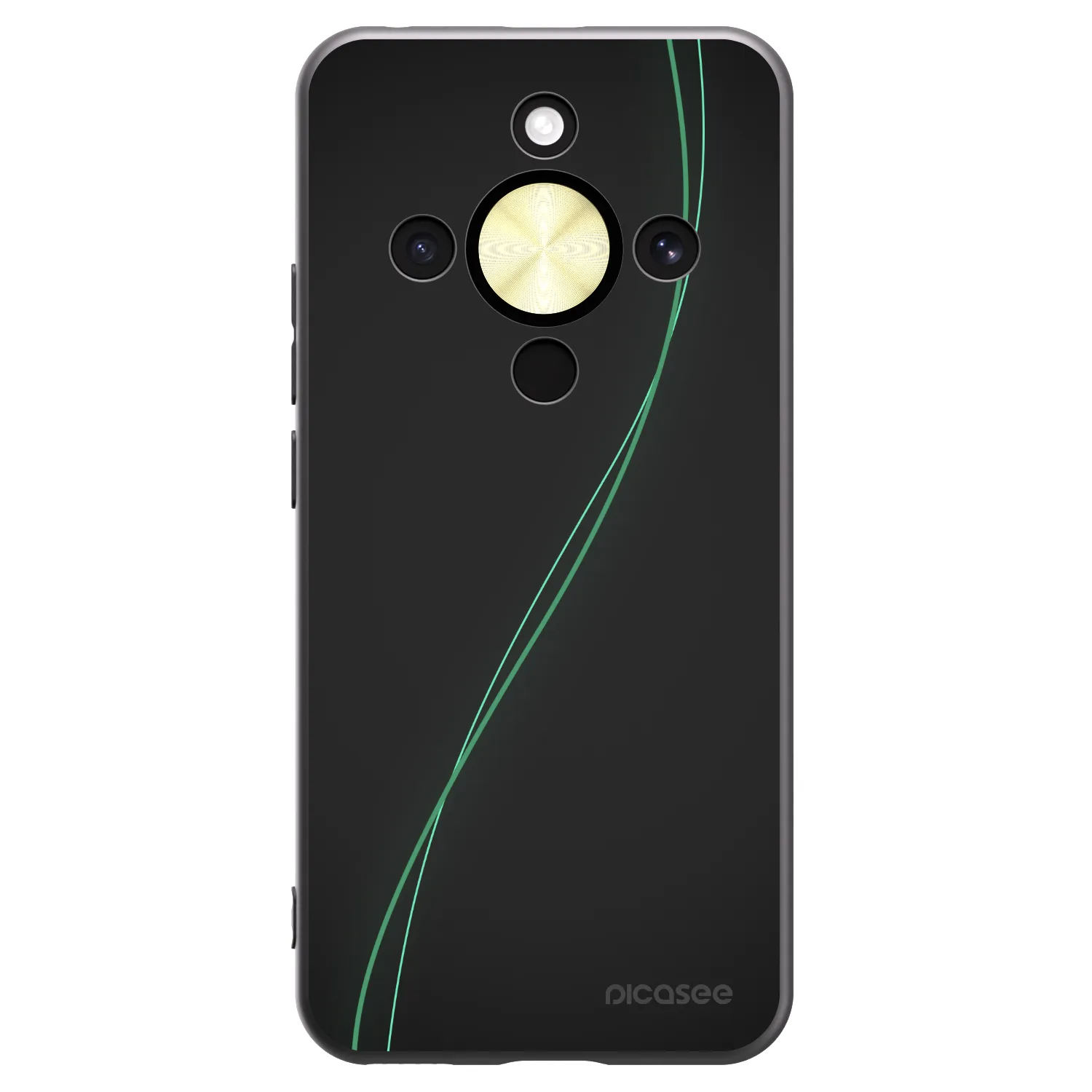 Picasee silikonowe czarne etui na Honor Magic8 Lite 5G - Be Different
