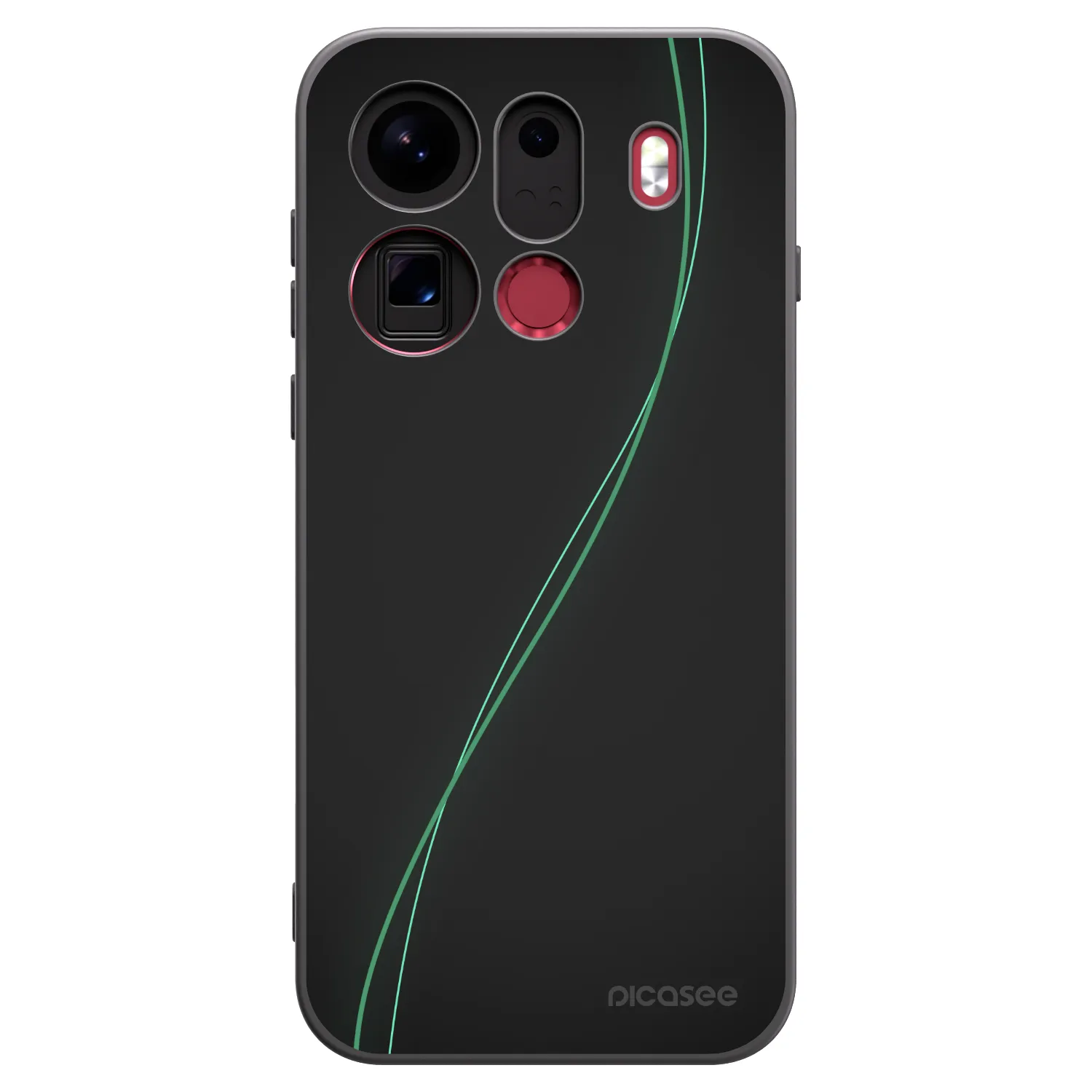 Picasee silikonowe czarne etui na OPPO Find X9 Pro - Be Different